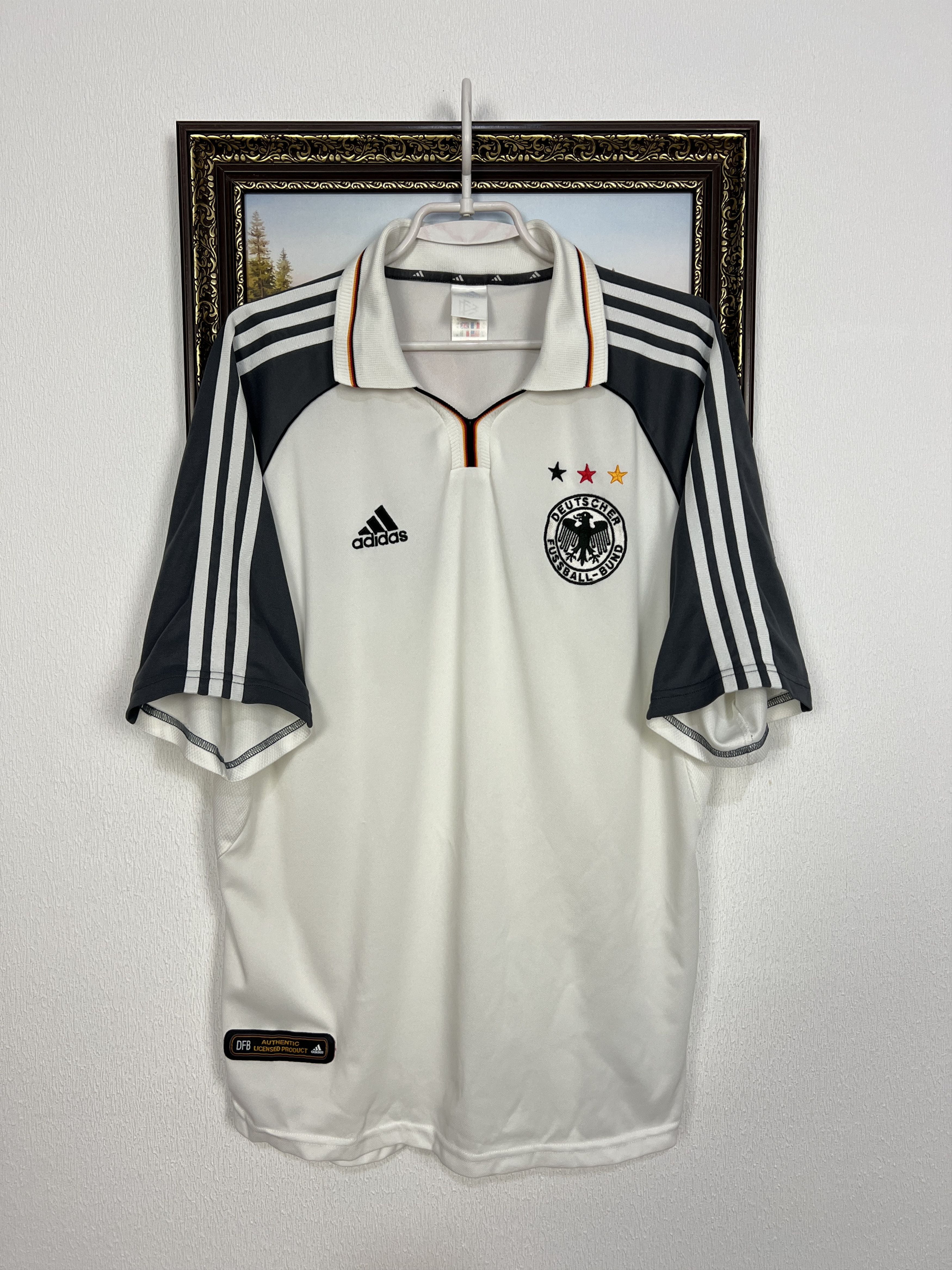 Adidas Germany football shirt 2000 Soccer Jersey Trikot National Size US XL / EU 56 / 4 - 1 Thumbnail