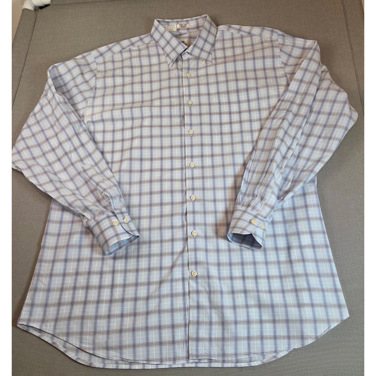 Peter Millar Peter Millar XL Cotton Plaid Button Down Shirt Size US XL / EU 56 / 4 - 1 Thumbnail