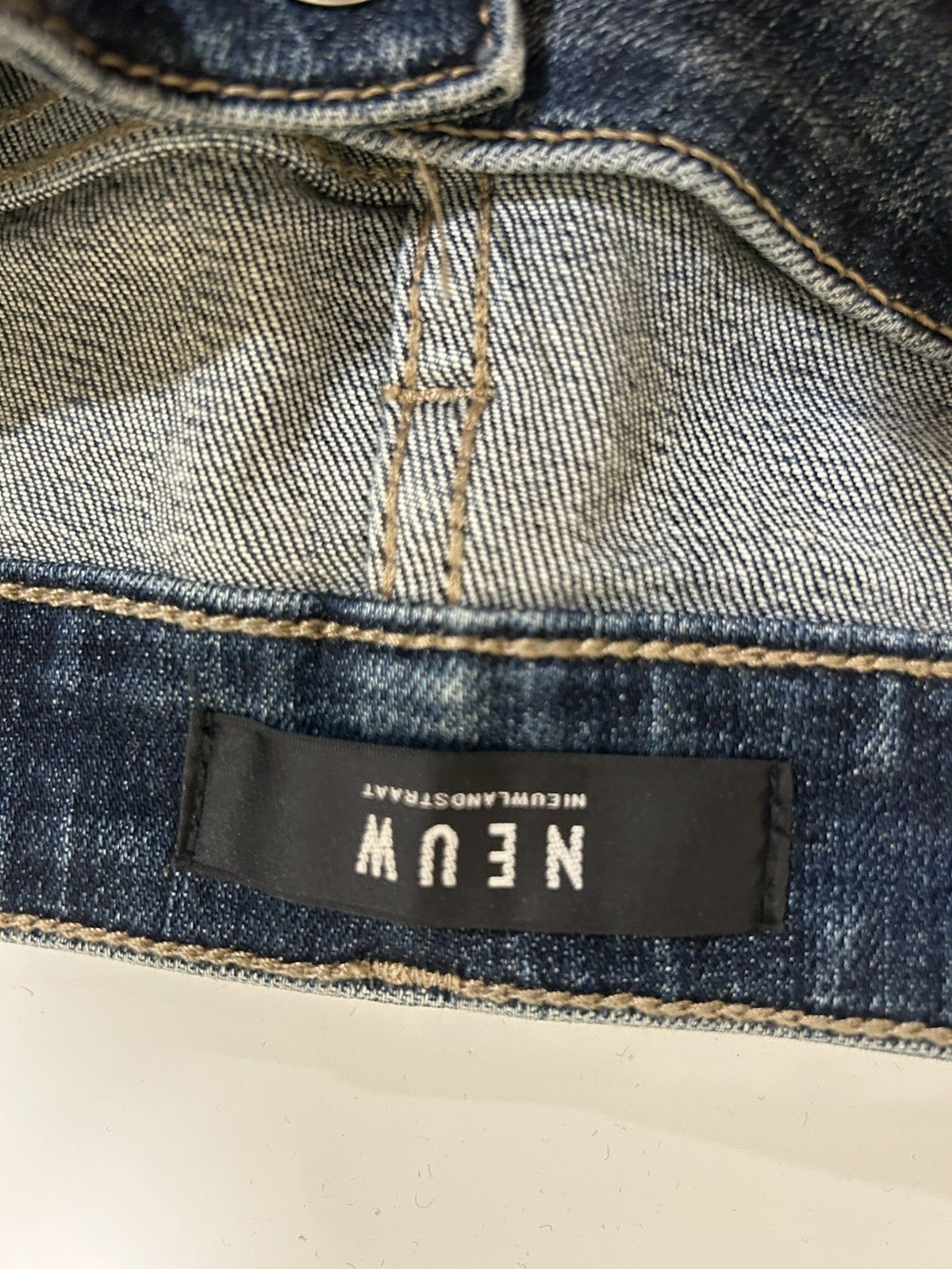 NEUW Denim Navy blue Iggy Skinny Jeans Size US 33 - 3 Thumbnail