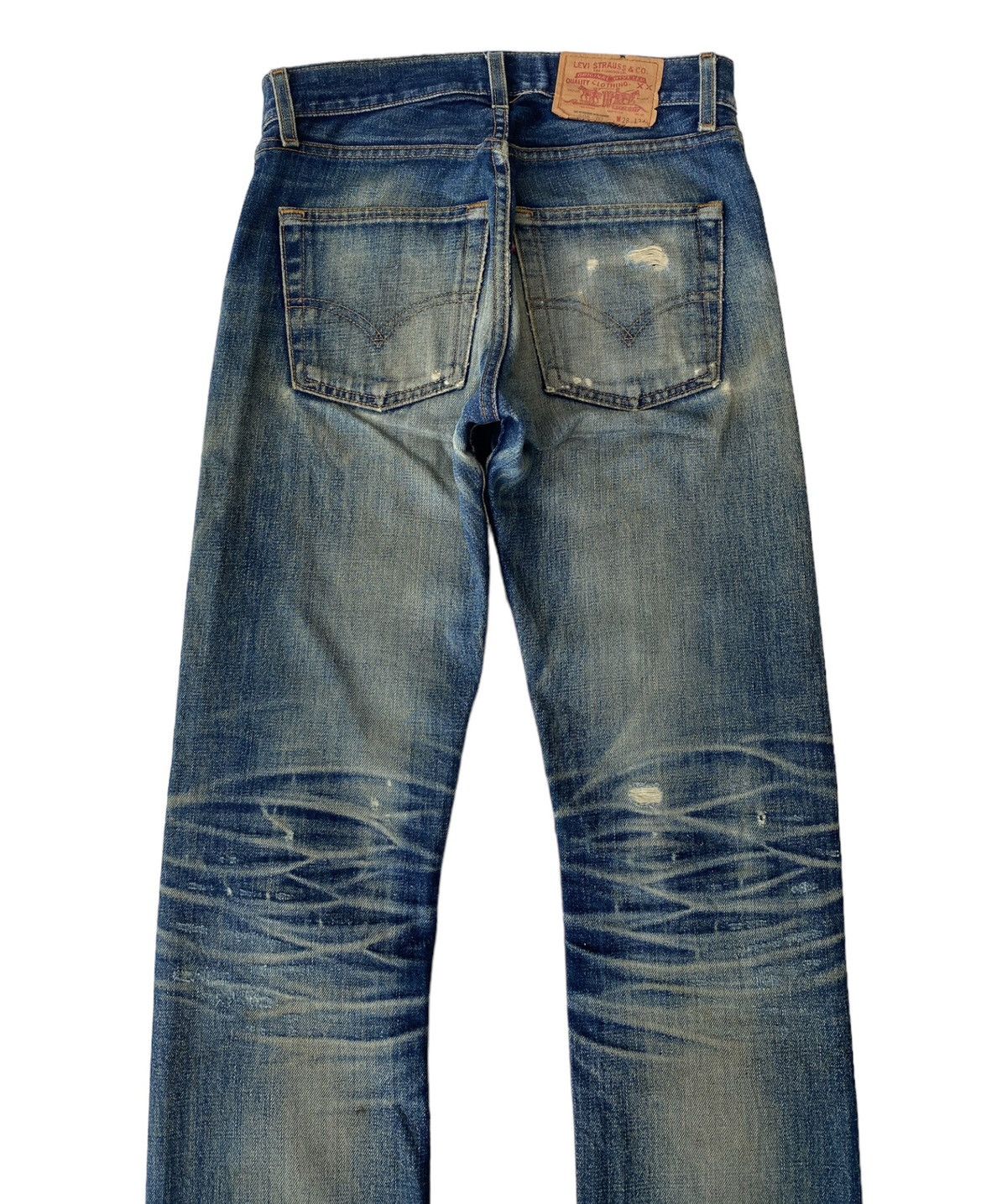 Beauty Beast × Levi's LEVIS 505 RUSTY DISTRESSED DENIM JEANS JAPAN Size US 29 - 6 Thumbnail