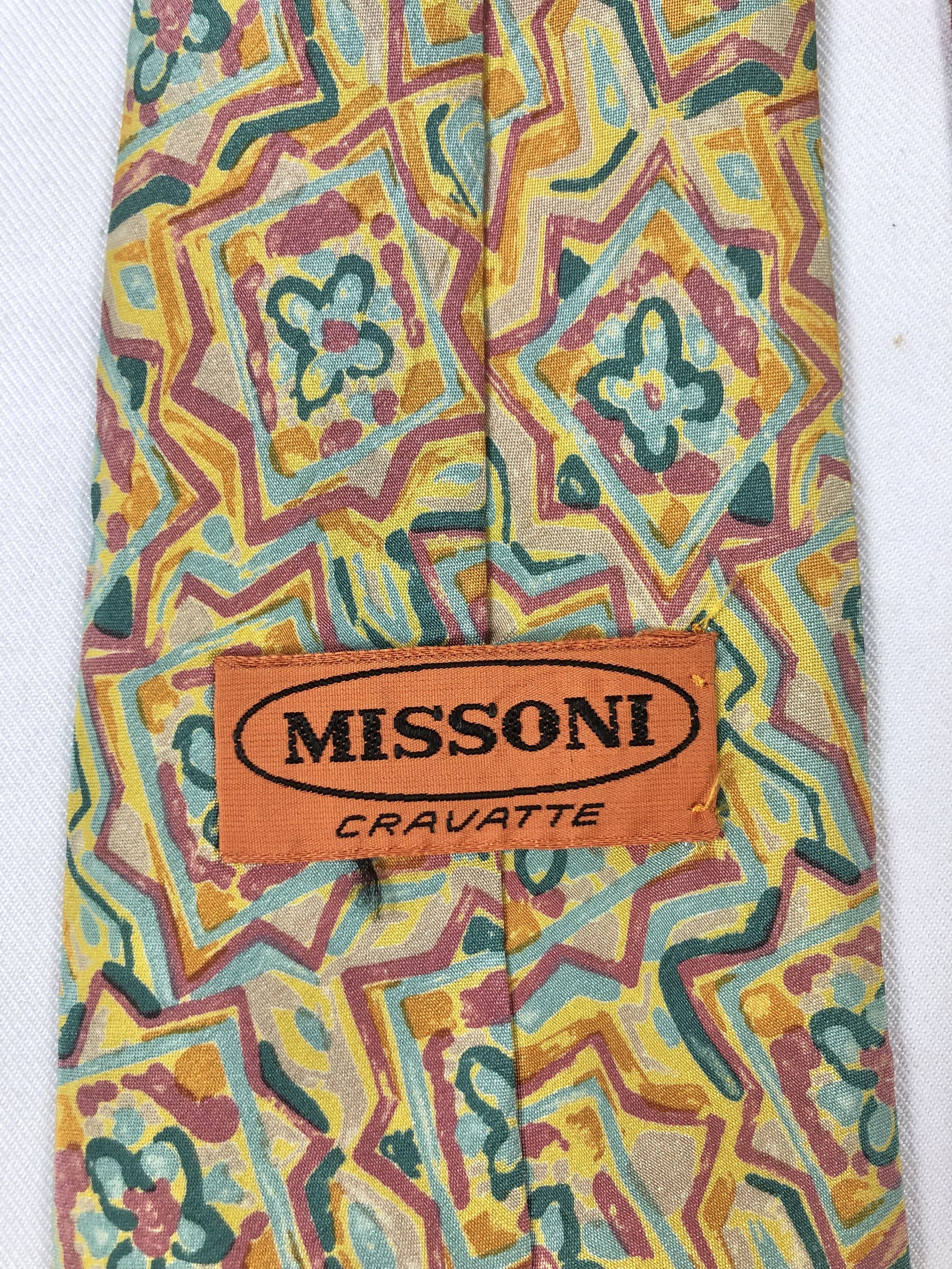 Missoni Rare Vintage Missoni Silk Tie Made in Italy Size ONE SIZE - 6 Thumbnail