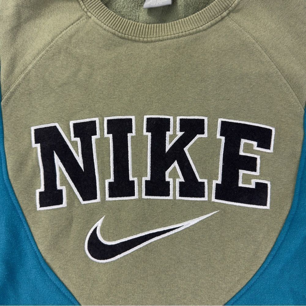 Nike Nike Rework Men's Size Large Blue/Grey Fleece Lined Crewnec Size US L / EU 52-54 / 3 - 4 Thumbnail