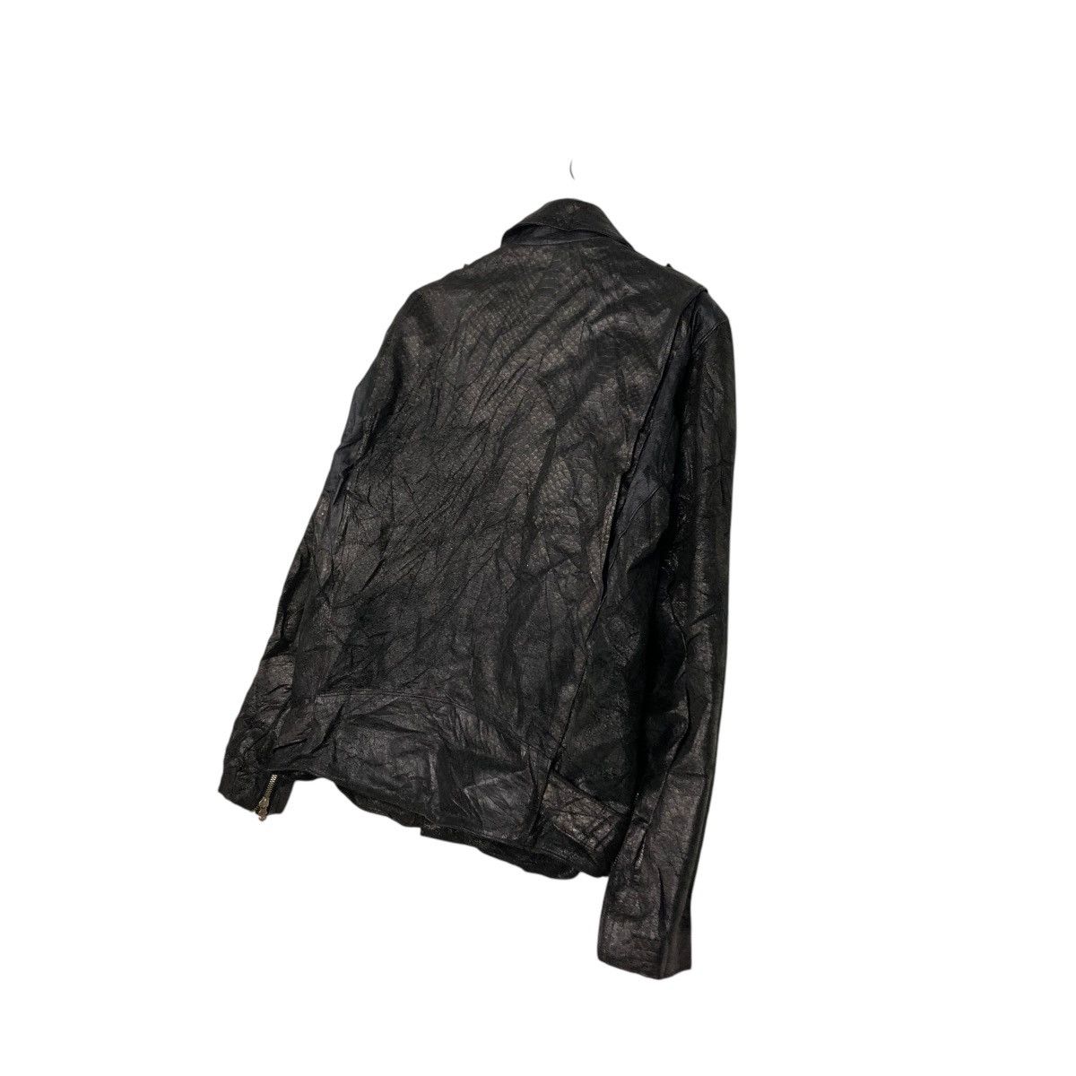 Japanese Brand 🔥VINTAGE BIKER LEATHER JACKET SWAGGER DOUBLE COLLAR Size US M / EU 48-50 / 2 - 12 Thumbnail