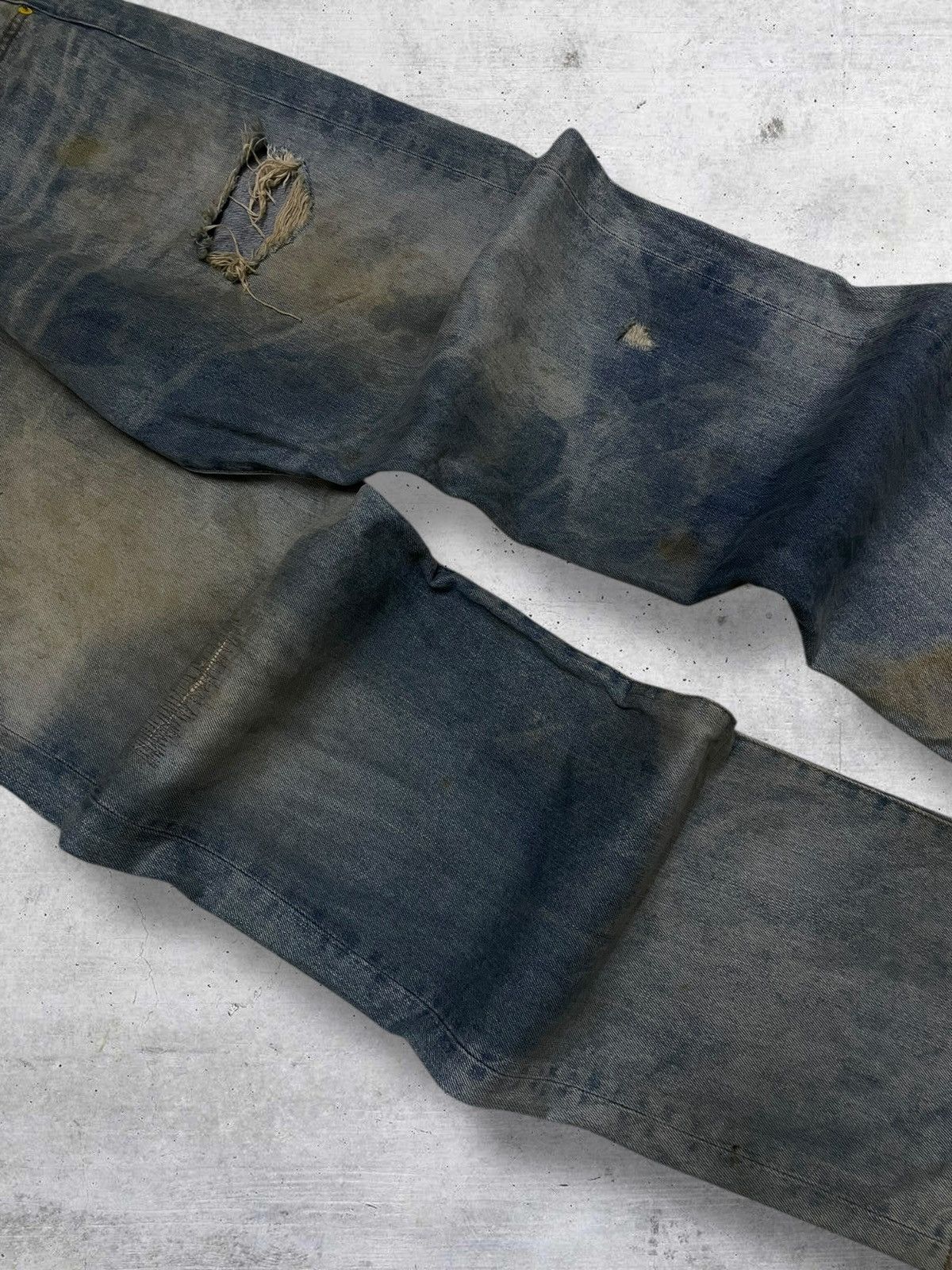 Swagger VINTAGE SWAGGER OG 90S JAPAN DESIGNER MUDWASH BAGGY DENIM Size US 35 - 6 Thumbnail