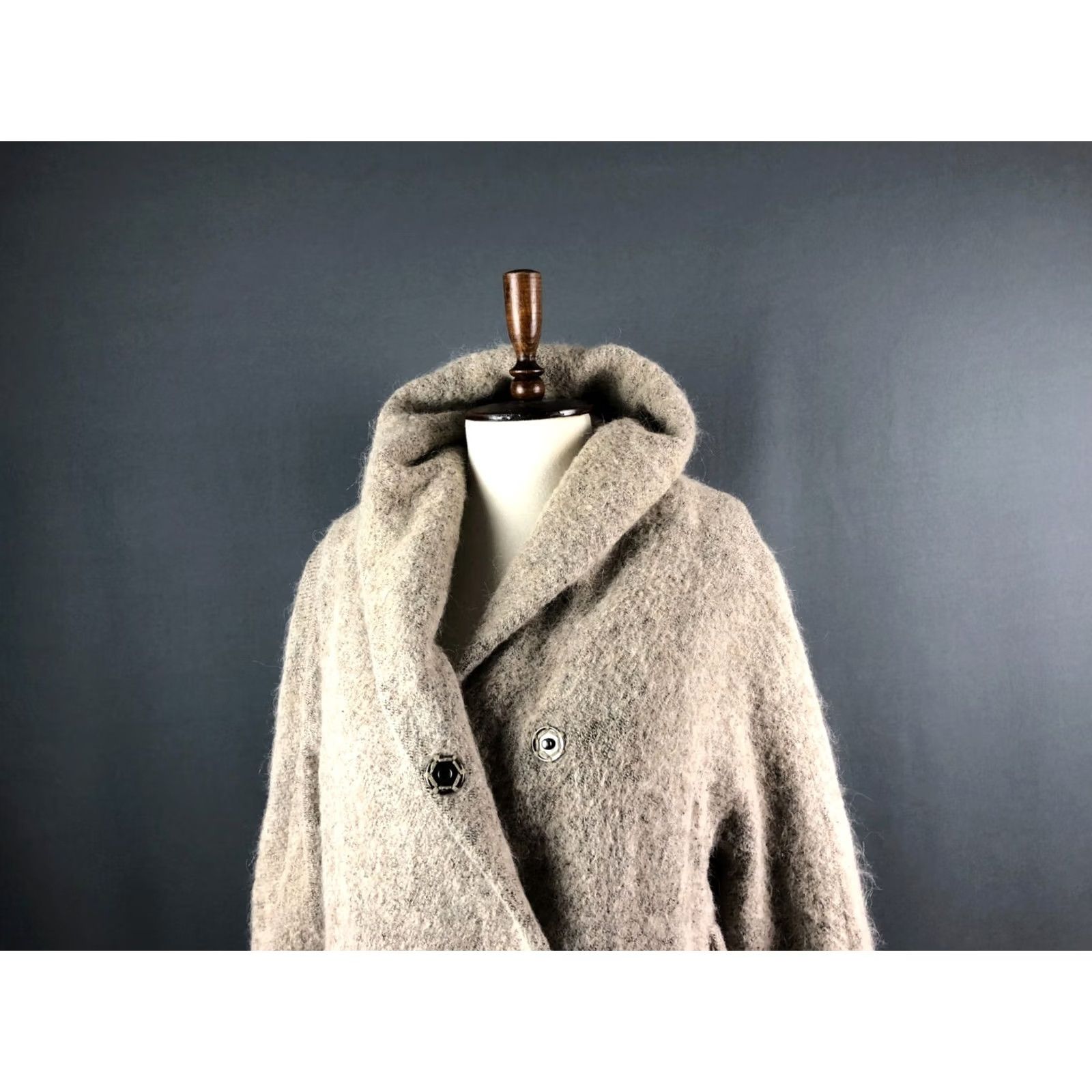 Cop Copine Cop-Copine Coat Wool Beige Women Size 38 Hooded Short New Size 26" / US 2 / IT 38 - 7 Thumbnail