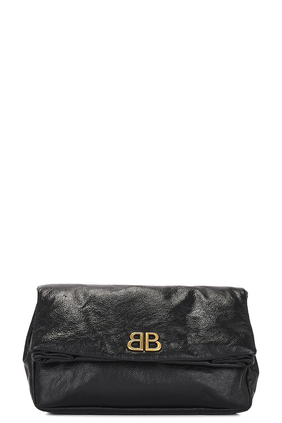 Balenciaga o1bcso1str0526 Size: OS / Monaco Clutch in Black Size ONE SIZE - 1 Thumbnail
