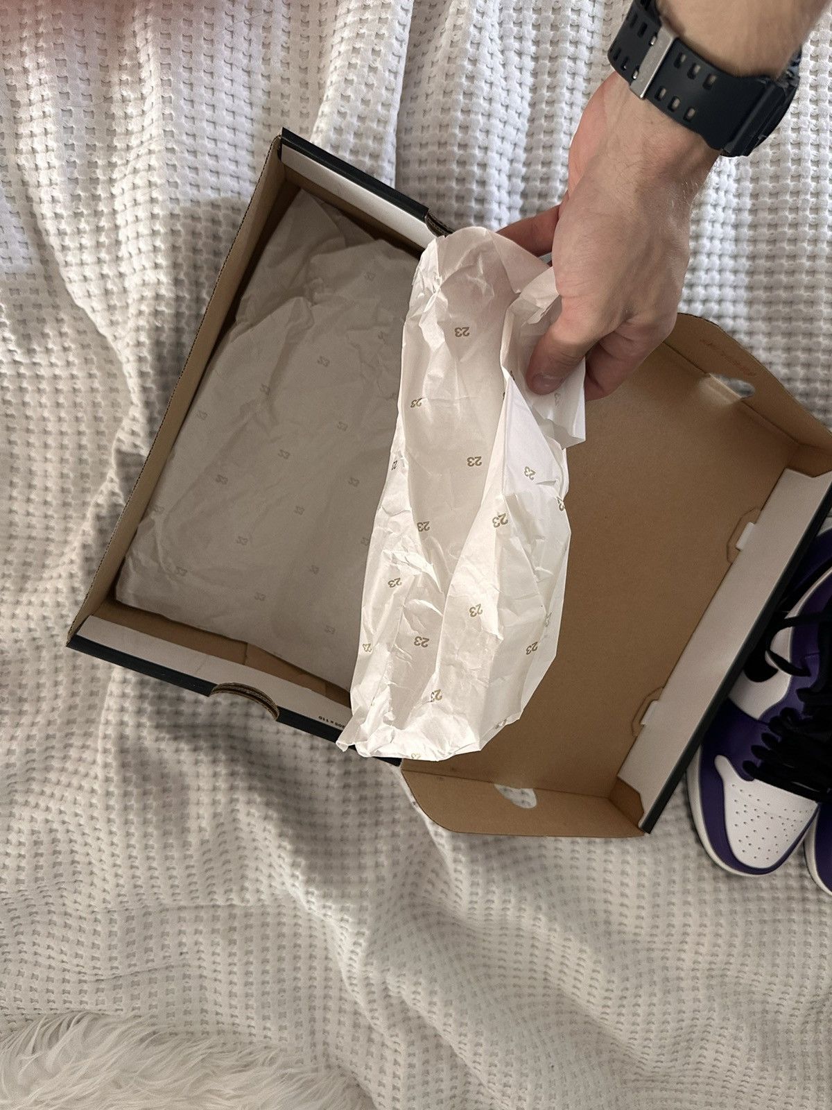 Jordan Brand × Nike Jordan 1 Low Court Purple Size US 8.5 / EU 41-42 - 13 Thumbnail