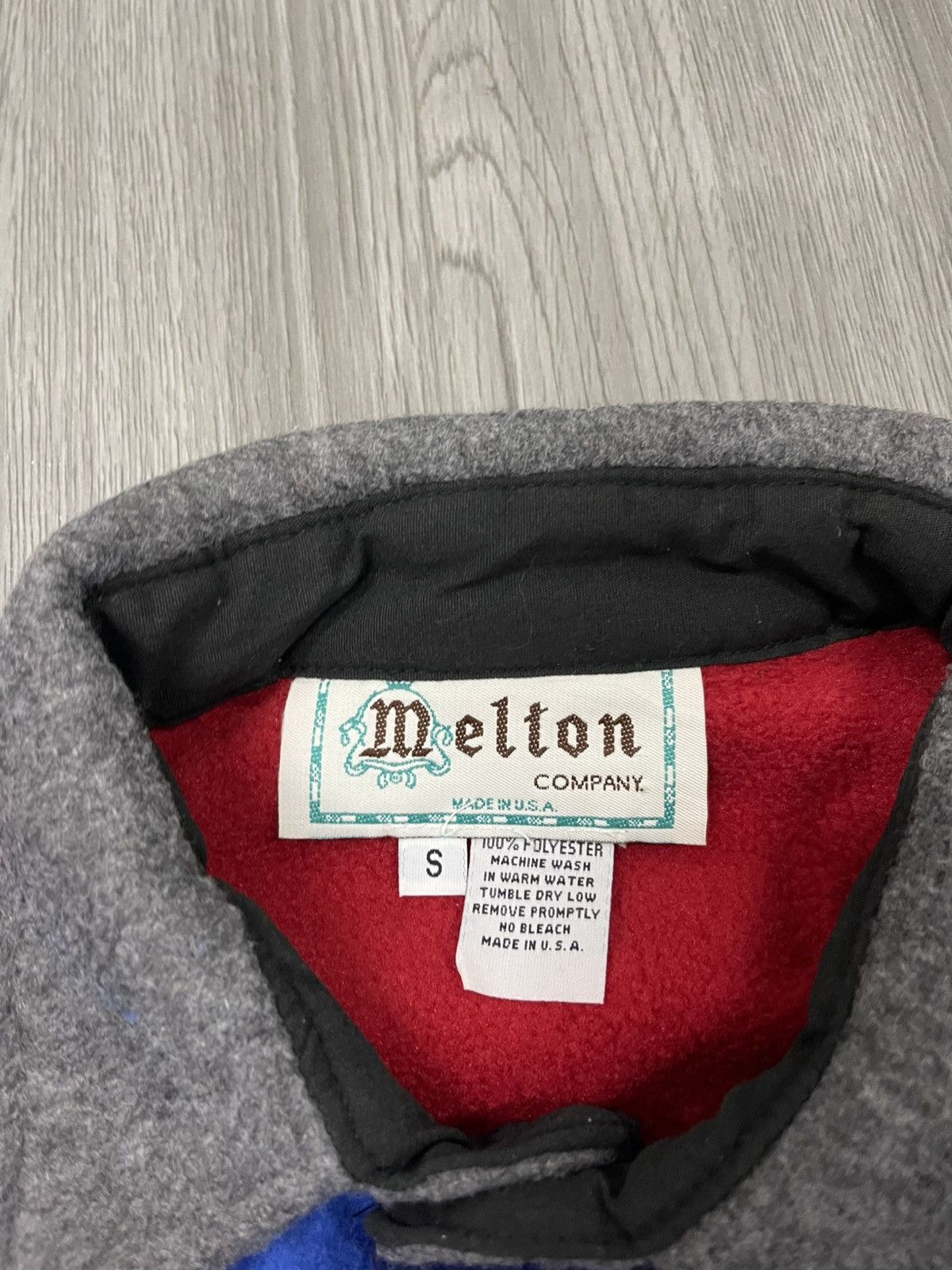 Vintage Vintage made in USA MELTON multicolour Fleece shirt Size US S / EU 44-46 / 1 - 5 Thumbnail
