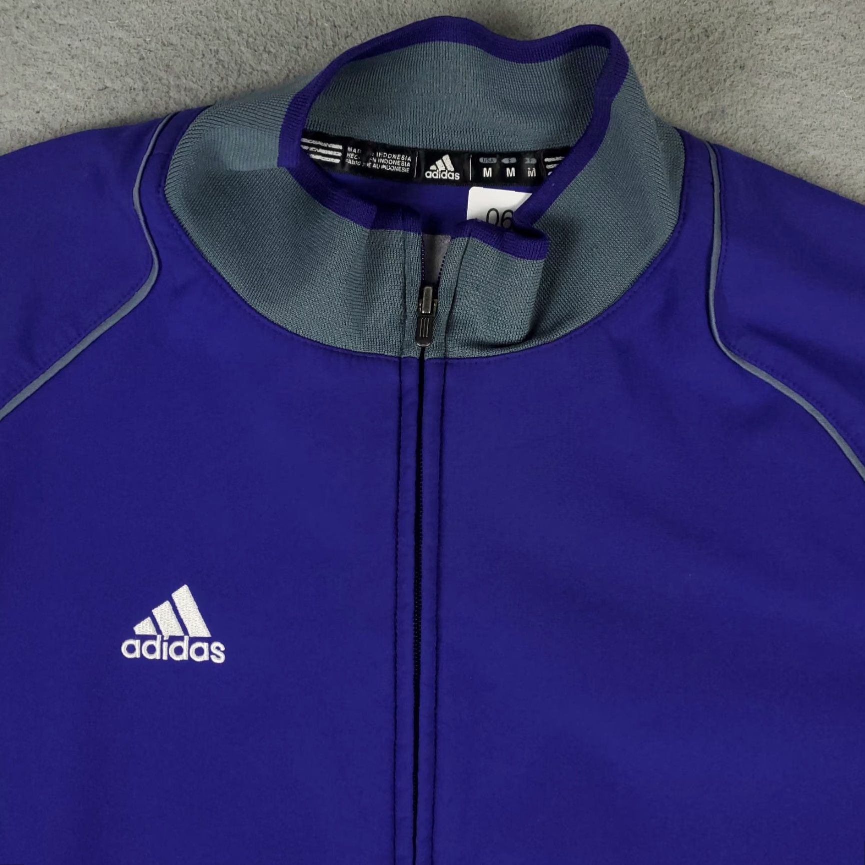 Adidas Adidas Jacket Mens Regular Size M Purple Full Zip Track Jacket Size US M / EU 48-50 / 2 - 2 Thumbnail