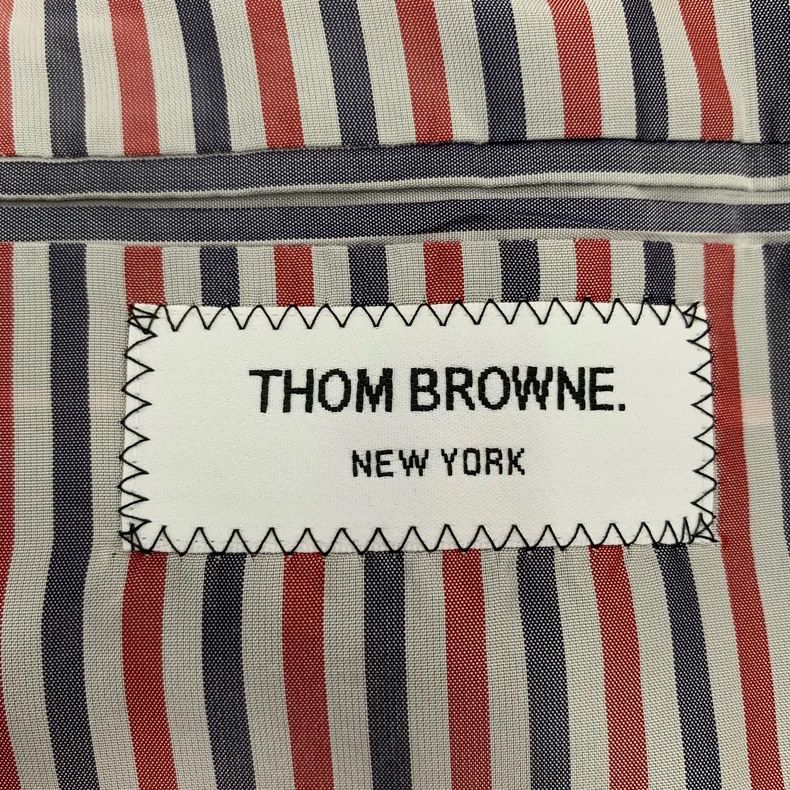 Thom Browne Thom Browne Dark blue single-sleeved gold-button wool suit Size US XL / EU 56 / 4 - 5 Thumbnail