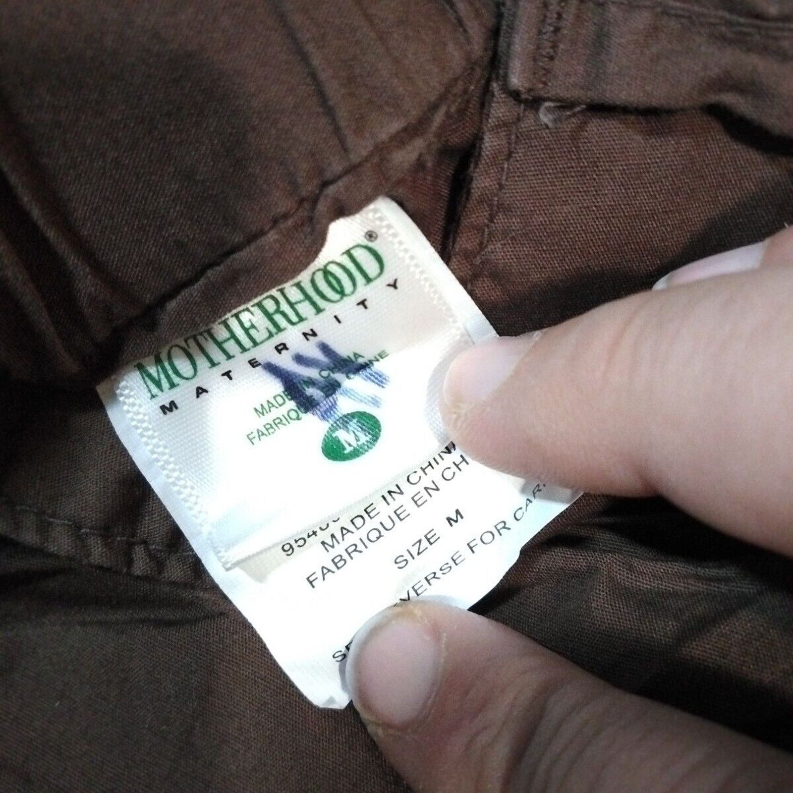 Other Motherhood Brown Pants Size M With Button With Belt Loops Size 32" / US 10 / IT 46 - 4 Thumbnail