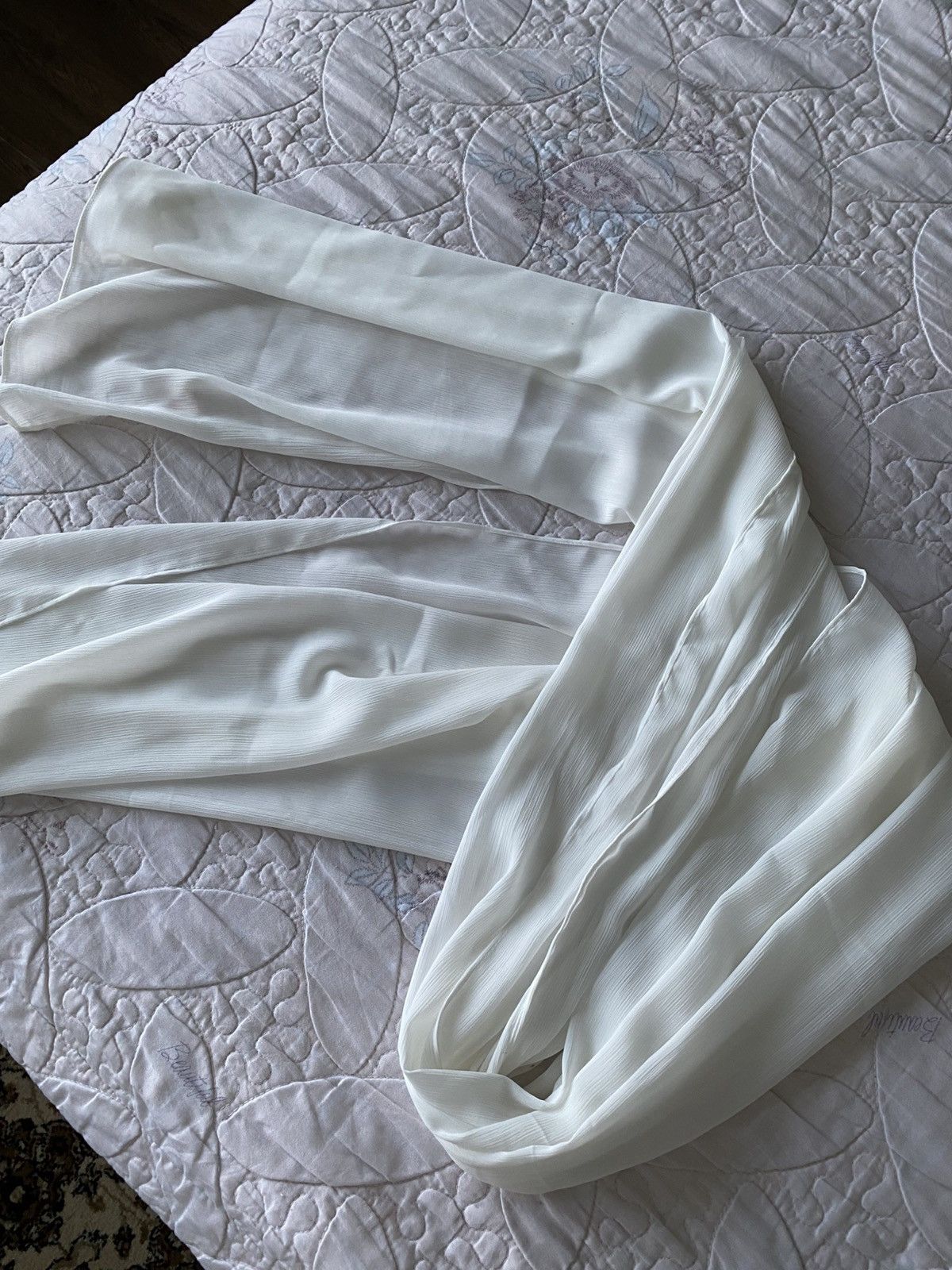 Other VOILE CHIC Chiffon Ivory White Hijab Scarf For Women Size ONE SIZE - 4 Thumbnail