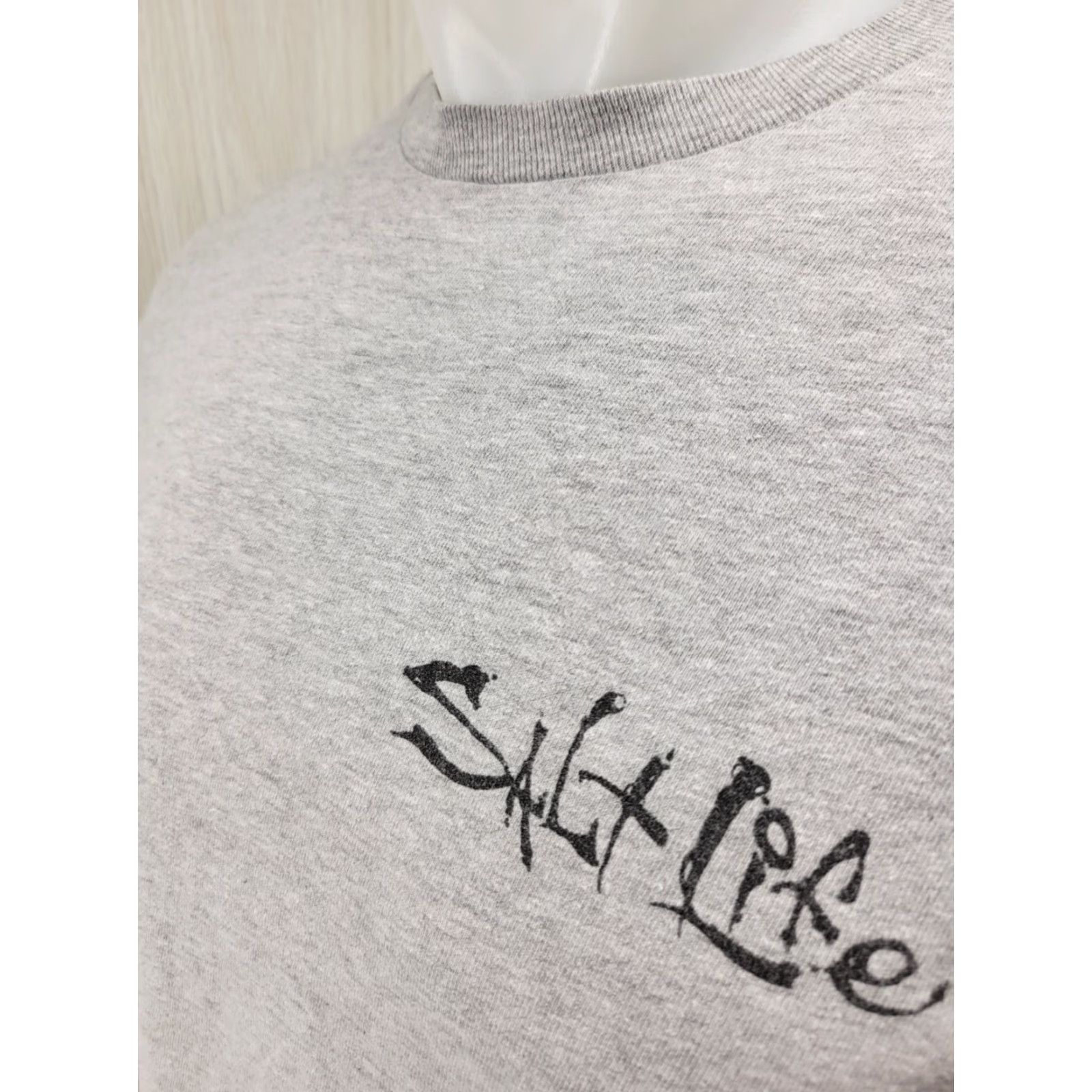 Vintage Salt Life Live Salty Adult Mens Medium Gray Skull Long Sleeve T Shirt Size US M / EU 48-50 / 2 - 4 Thumbnail
