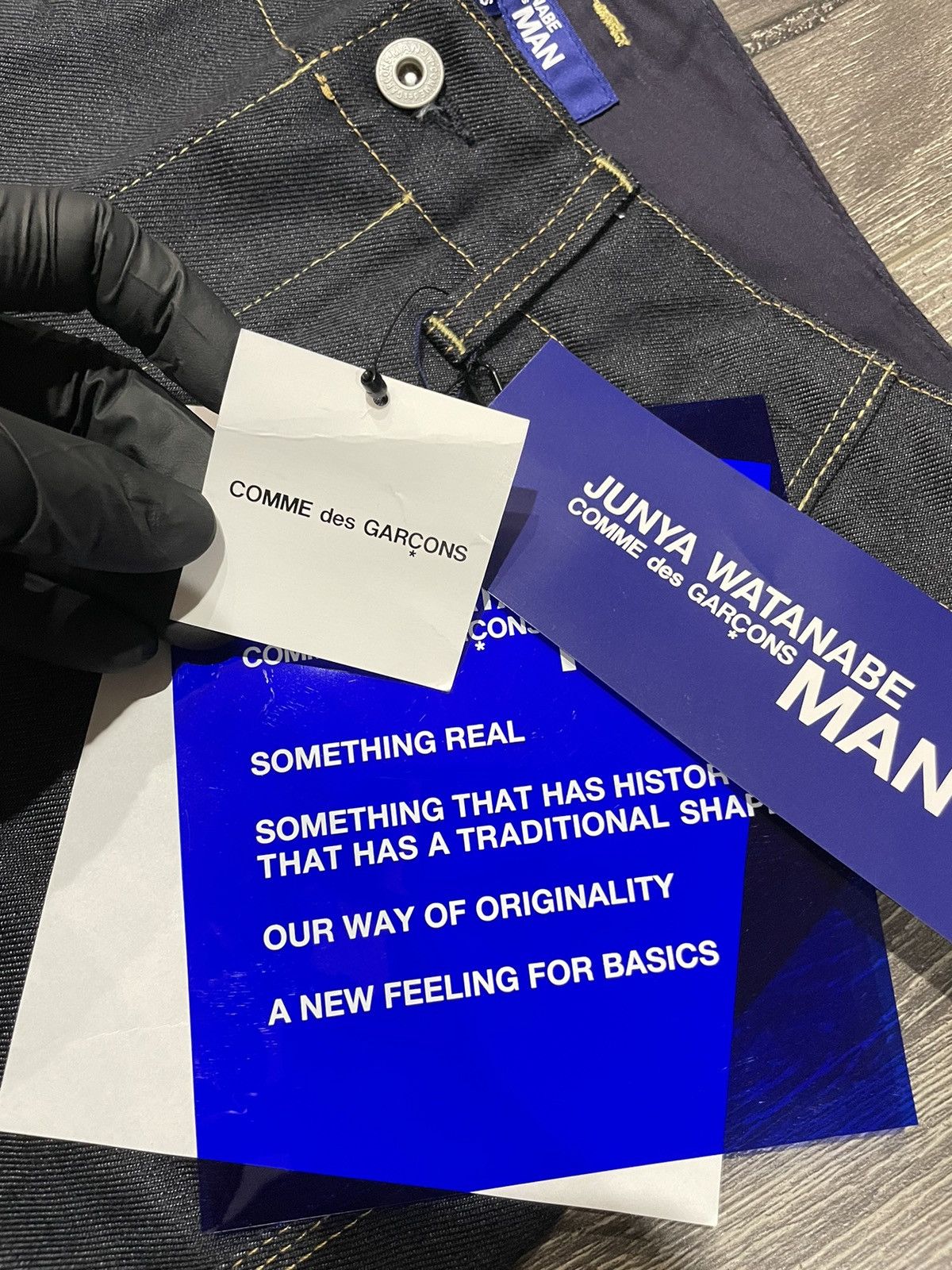 Comme des Garcons 2018 COMME des GARCONS JUNTA WATANABE Reflective Denim Pants Size US 30 / EU 46 - 6 Thumbnail