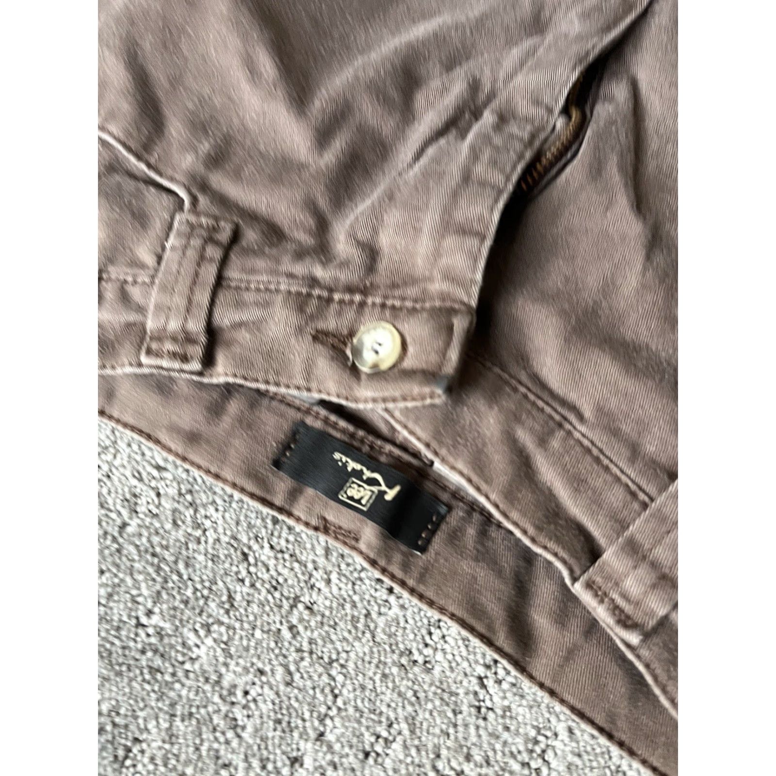 Lee VINTAGE Lee Chino Pants Women 28 Brown Tapered High Rise 90s Preppy Size 28" / US 6 / IT 42 - 5 Thumbnail