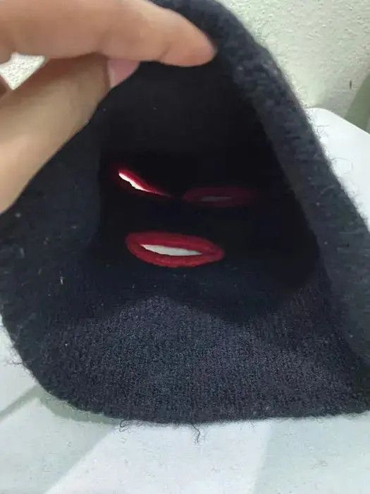 Japanese Brand × Vintage Japanese Brand Masked Balaclava Beanie Hat Size ONE SIZE - 6 Thumbnail