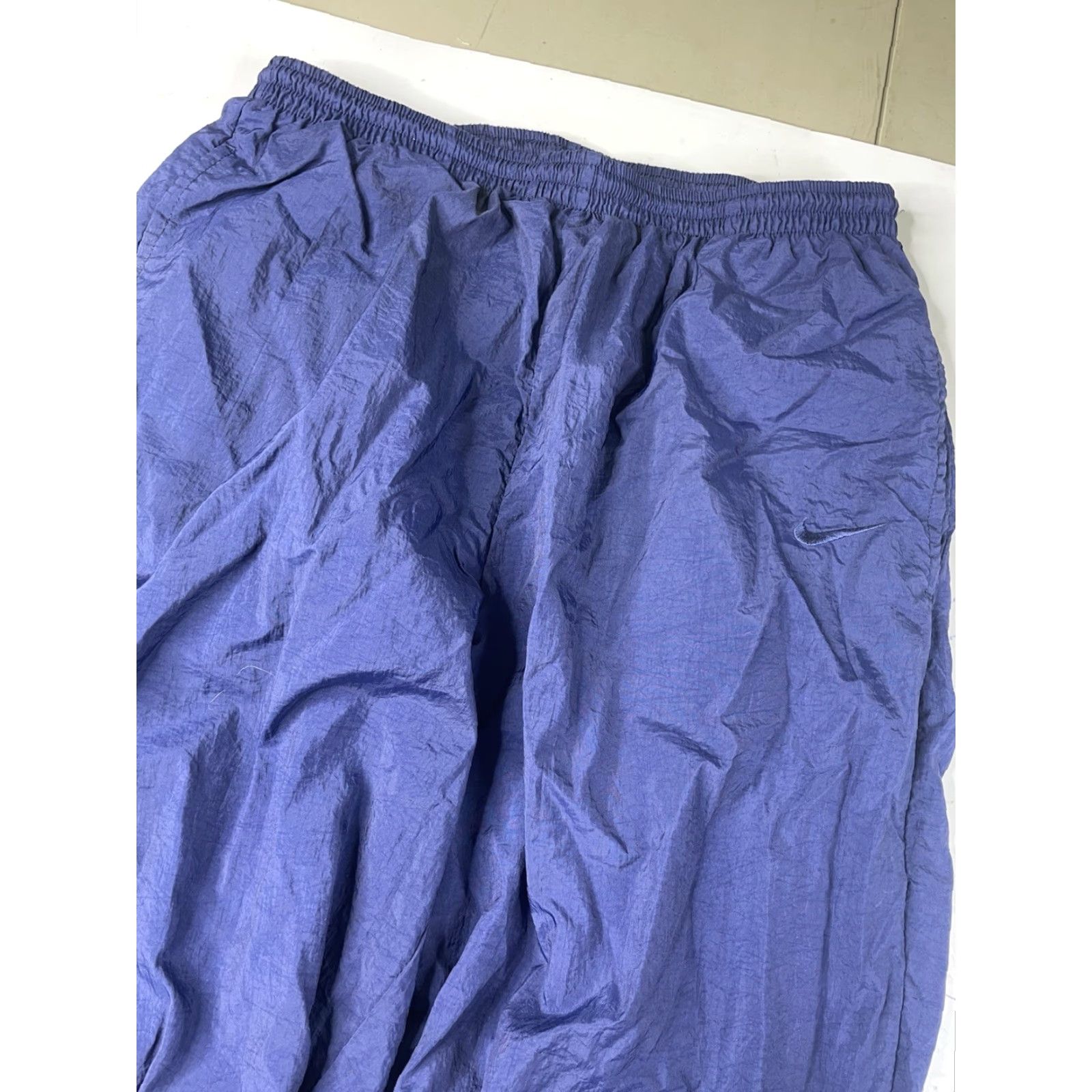 Nike VINTAGE Nike Track Suit Jacket Pants Windbreaker Lined Nylon Blue Mens XL Size 46R - 3 Thumbnail