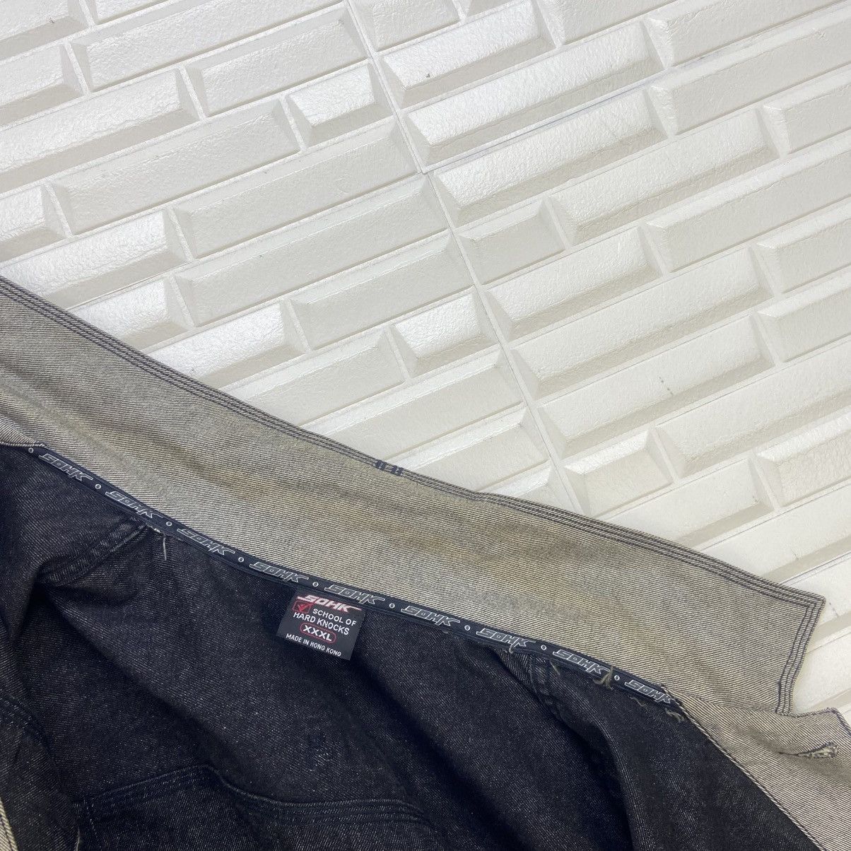 Rap Tees × Vintage Vtg Brooklyn School of Hard Knocks Big Logo Denim Trucker Size US XXL / EU 58 / 5 - 23 Thumbnail