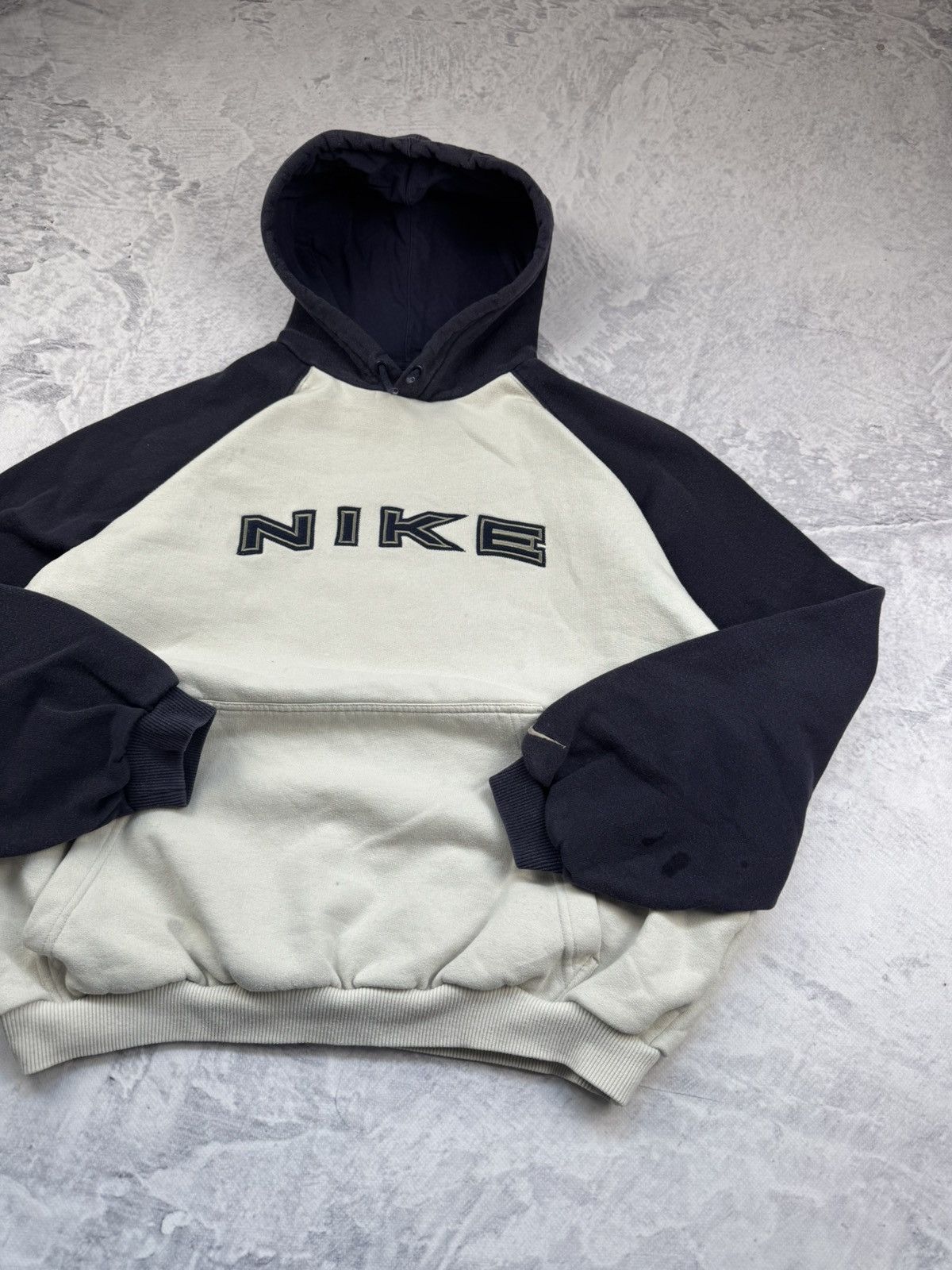 Nike × Vintage NIKE VINTAGE CENTER LOGO OVERSIZE BOXY HOODIE Size US XL / EU 56 / 4 - 6 Thumbnail