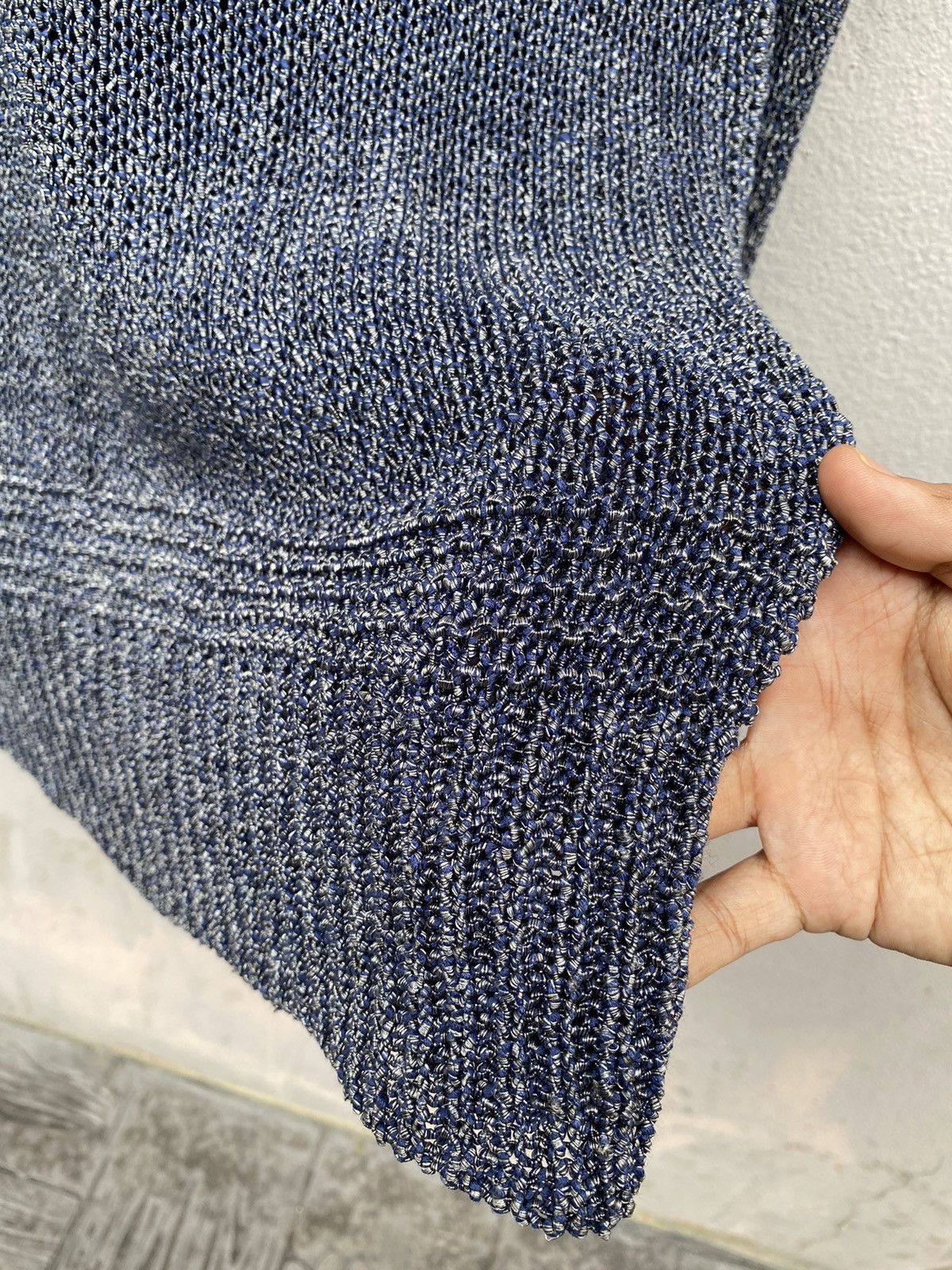 Tornado Mart Tornado Mart Cable Stitch/Fish Net Metal Blue Hooded Size US L / EU 52-54 / 3 - 19 Thumbnail