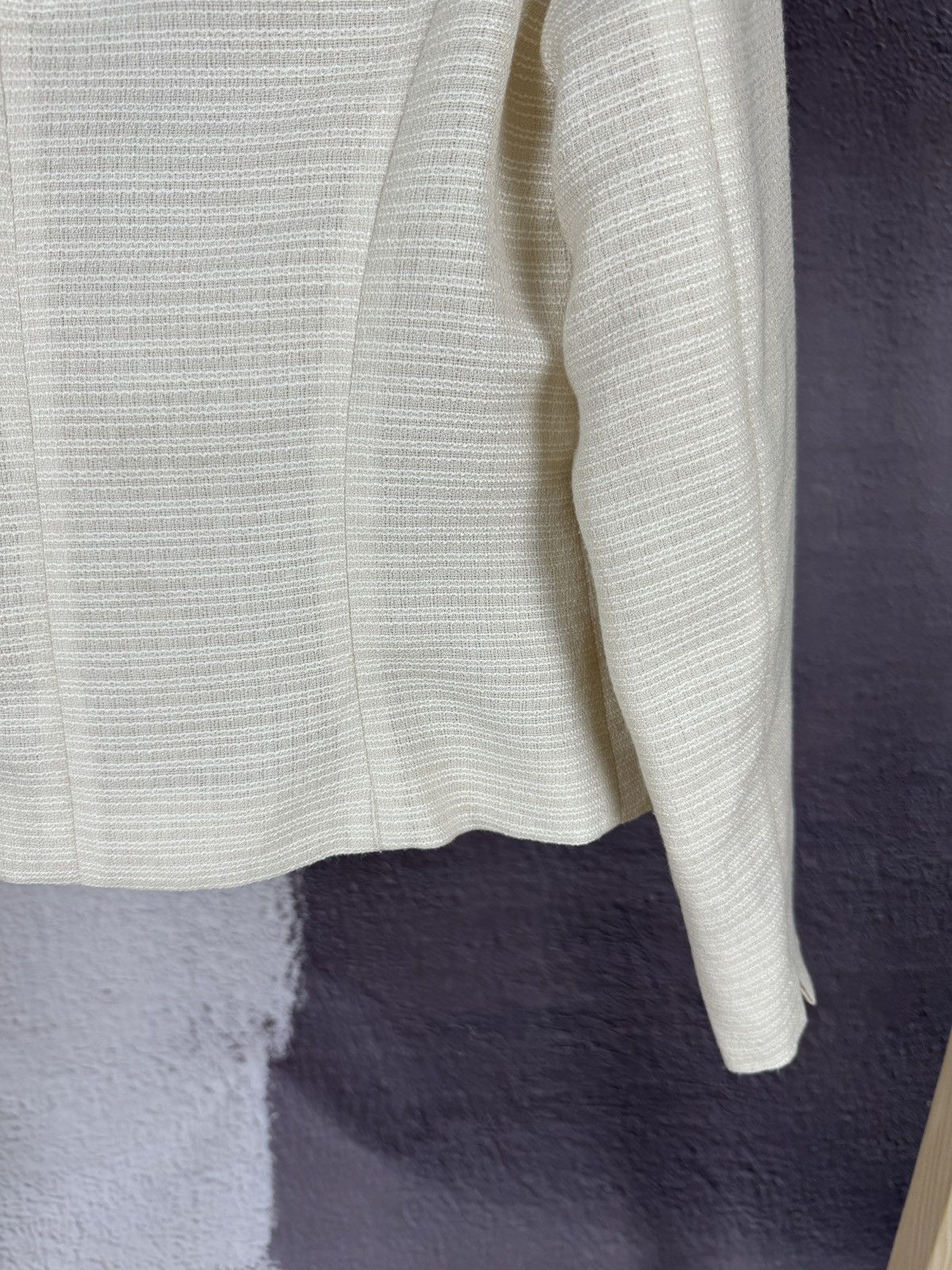 Japanese Brand × Masaki Matsushima Masaki Matsushima ivory striped blazer jacket size 11AR Size S / US 4 / IT 40 - 14 Thumbnail