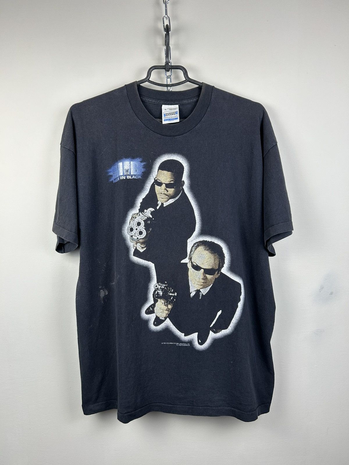 Vintage Men in Black 1997 Vintage Movie T-Shirt Tee Graphic Retro Size US XL / EU 56 / 4 - 1 Thumbnail