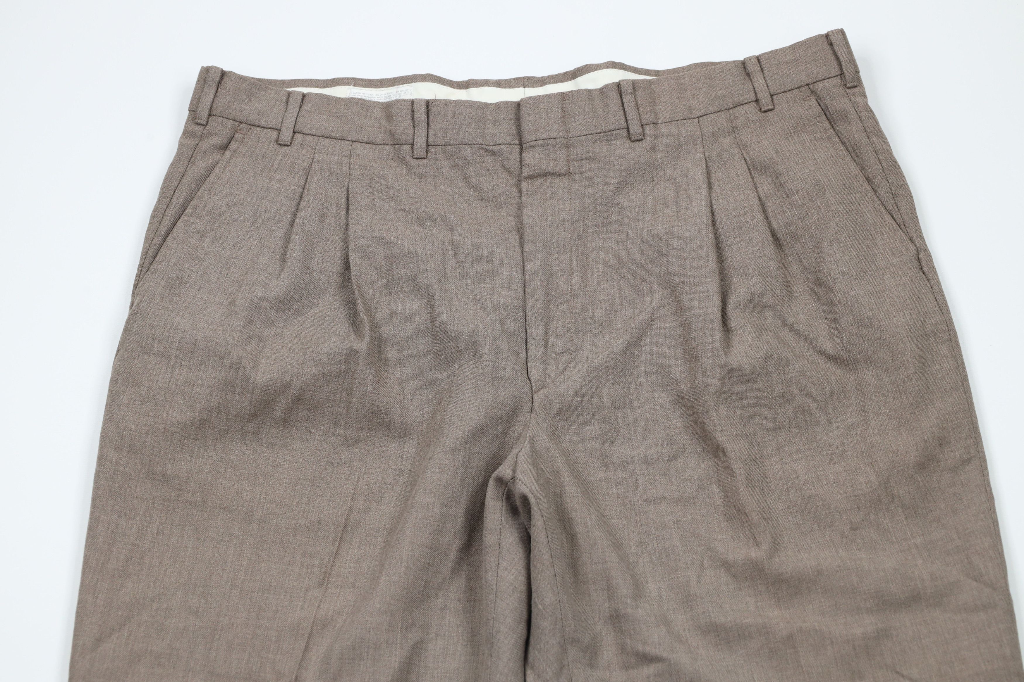 Vintage Vintage 90s Streetwear Wide Leg Chino Pants Trousers Beige Size US 40 / EU 56 - 2 Thumbnail