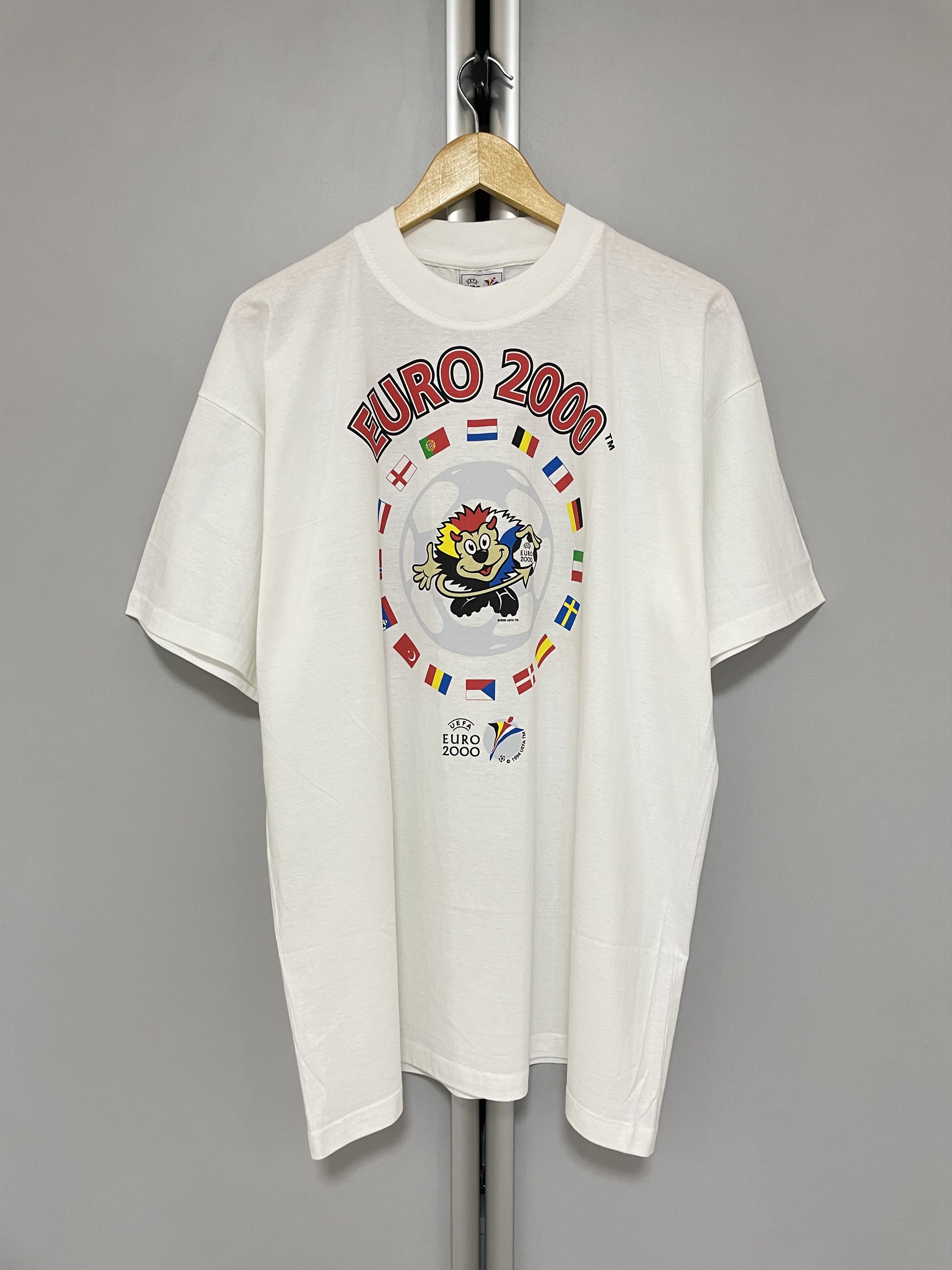 Vintage EURO 2000 UEFA Vintage T-Shirt Tee Soccer Football Rare 1994 Size US XL / EU 56 / 4 - 2 Thumbnail