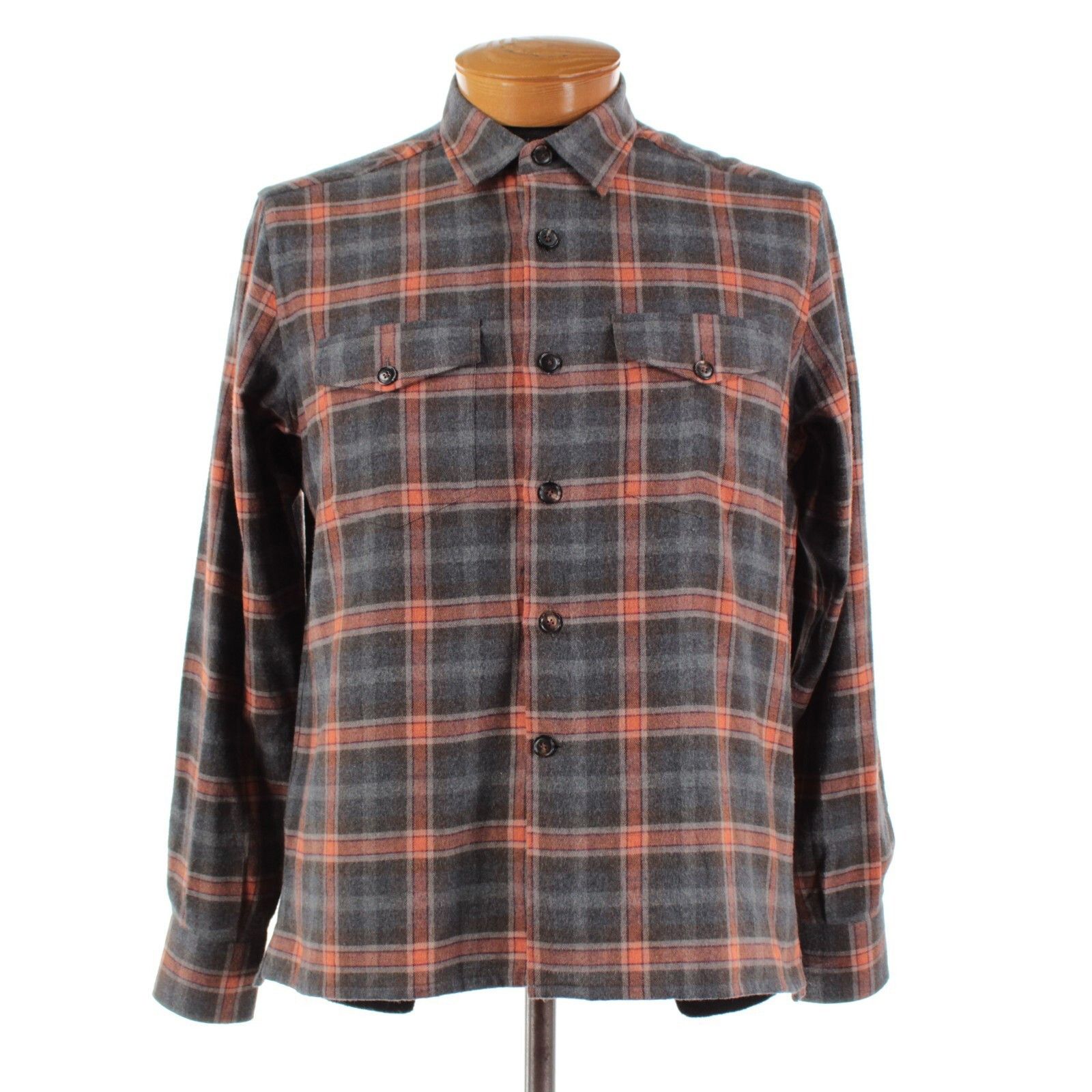 Luciano Barbera Luciano Barbera Overshirt Size M US In Gray Cotton Size US M / EU 48-50 / 2 - 1 Thumbnail