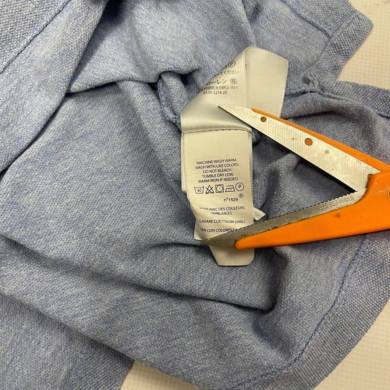 Polo Ralph Lauren Polo Ralph Lauren Slim Fit Blue Polo Shirt T-Shirt Size M Size US M / EU 48-50 / 2 - 12 Thumbnail