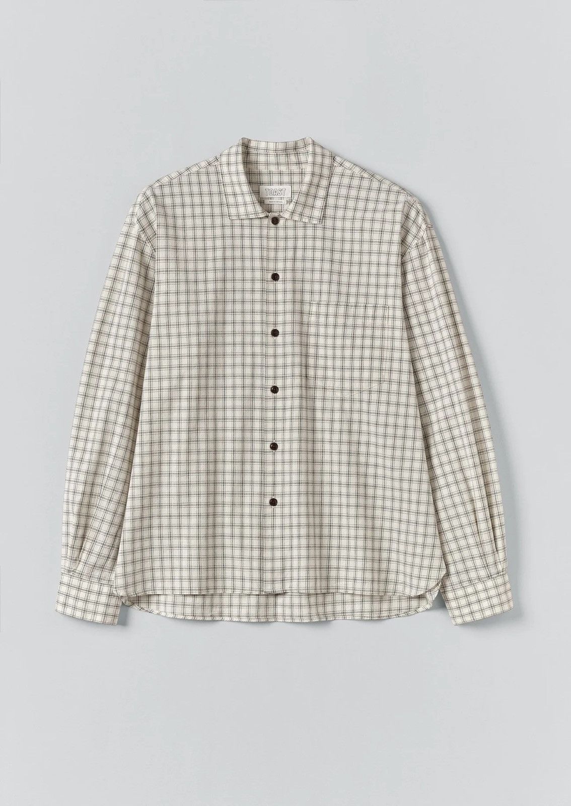 Other Toast Cotton Window Pane Check Shirt Ecru Size US S / EU 44-46 / 1 - 4 Thumbnail