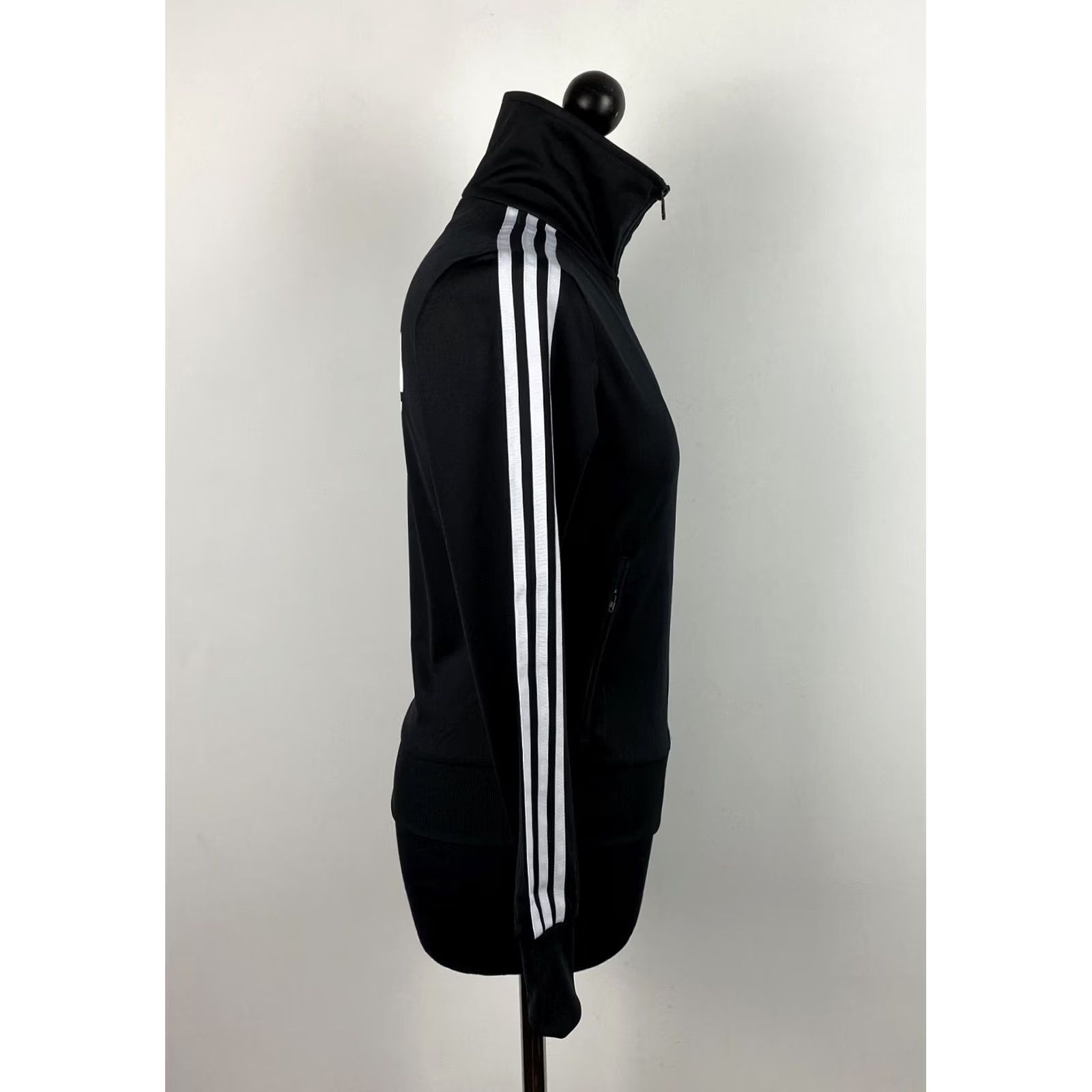Adidas Adidas Originals Track Jacket Womens Black UK 8 Adult Regular Size Shirt? Size M / US 6-8 / IT 42-44 - 3 Thumbnail