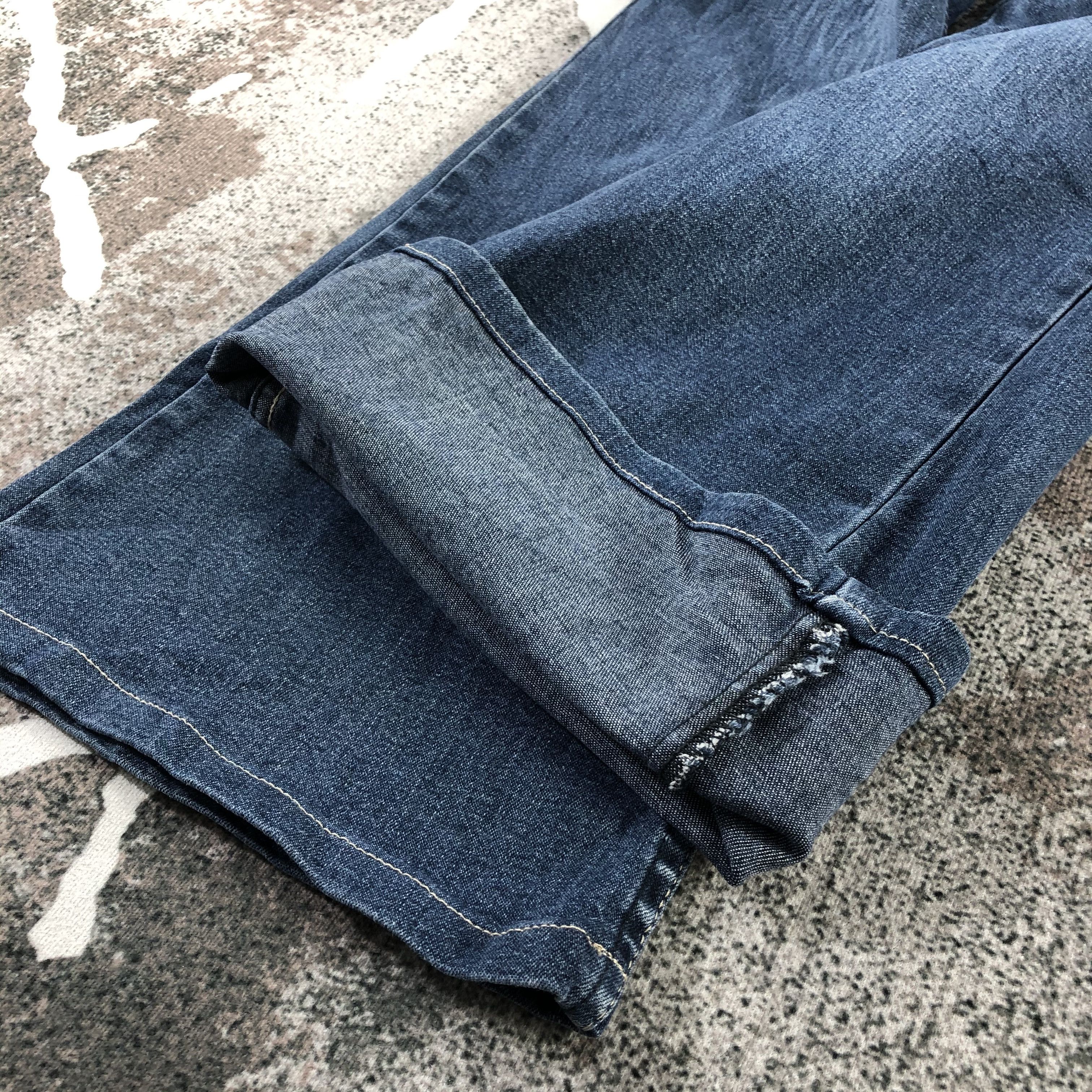 Japanese Brand Gazoz Jeans Blue Wash Flare Denim KJ1284 Size 34" / US 12 / IT 48 - 6 Thumbnail