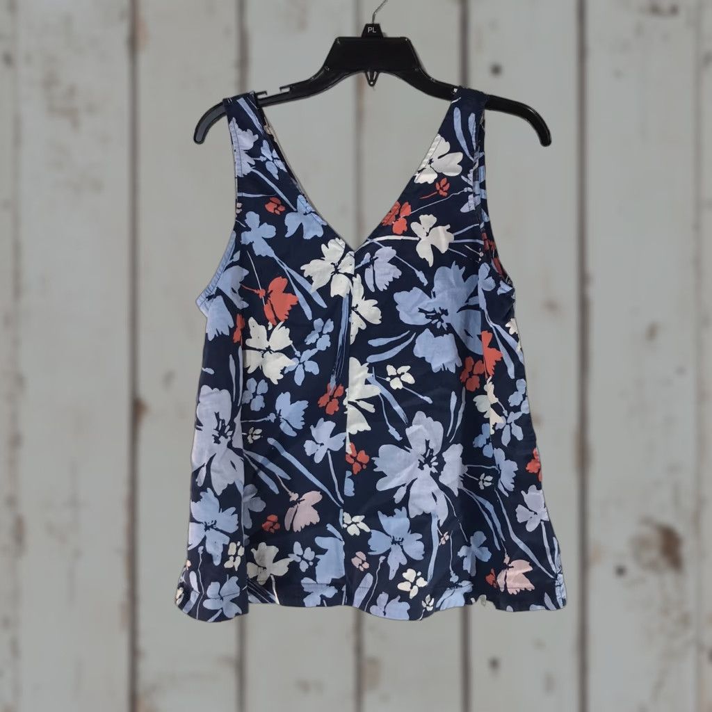 Vintage VINTAGE Time & Tru Women's Linen Rayon Tank Top S Floral Pattern Sleeveless Summer Casual White Size S / US 4 / IT 40 - 1 Thumbnail