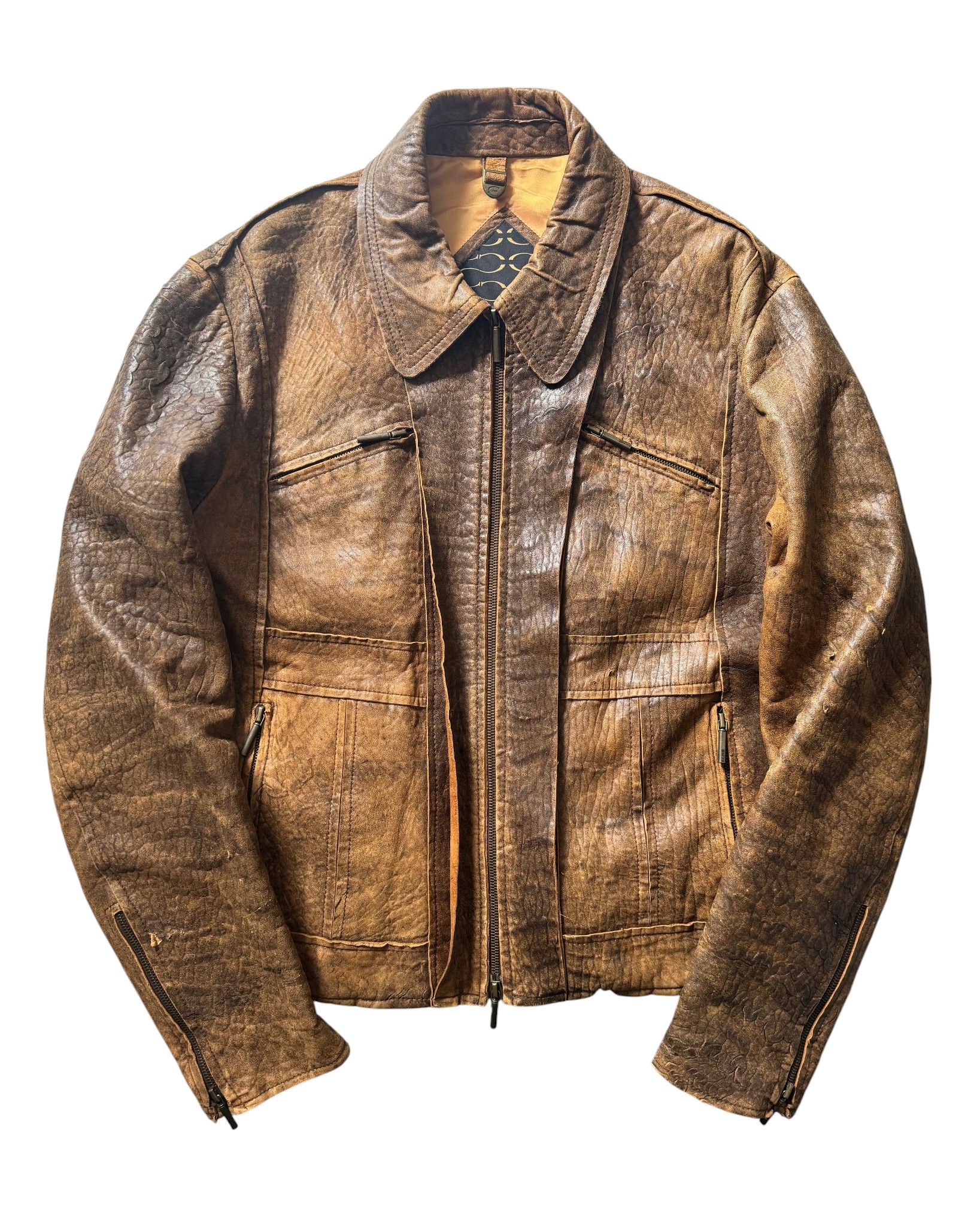 Just Cavalli ARCHIVE A/W 2005 LEATHER JACKET Size US M / EU 48-50 / 2 - 1 Thumbnail