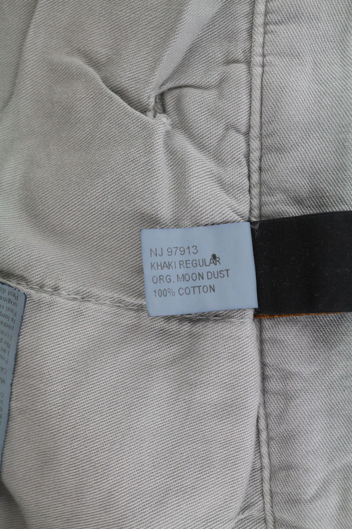 Nudie Jeans KHAKI REGULAR W32/L34 Organic Cotton Moon Dust 82568 Size US 32 / EU 48 - 7 Thumbnail