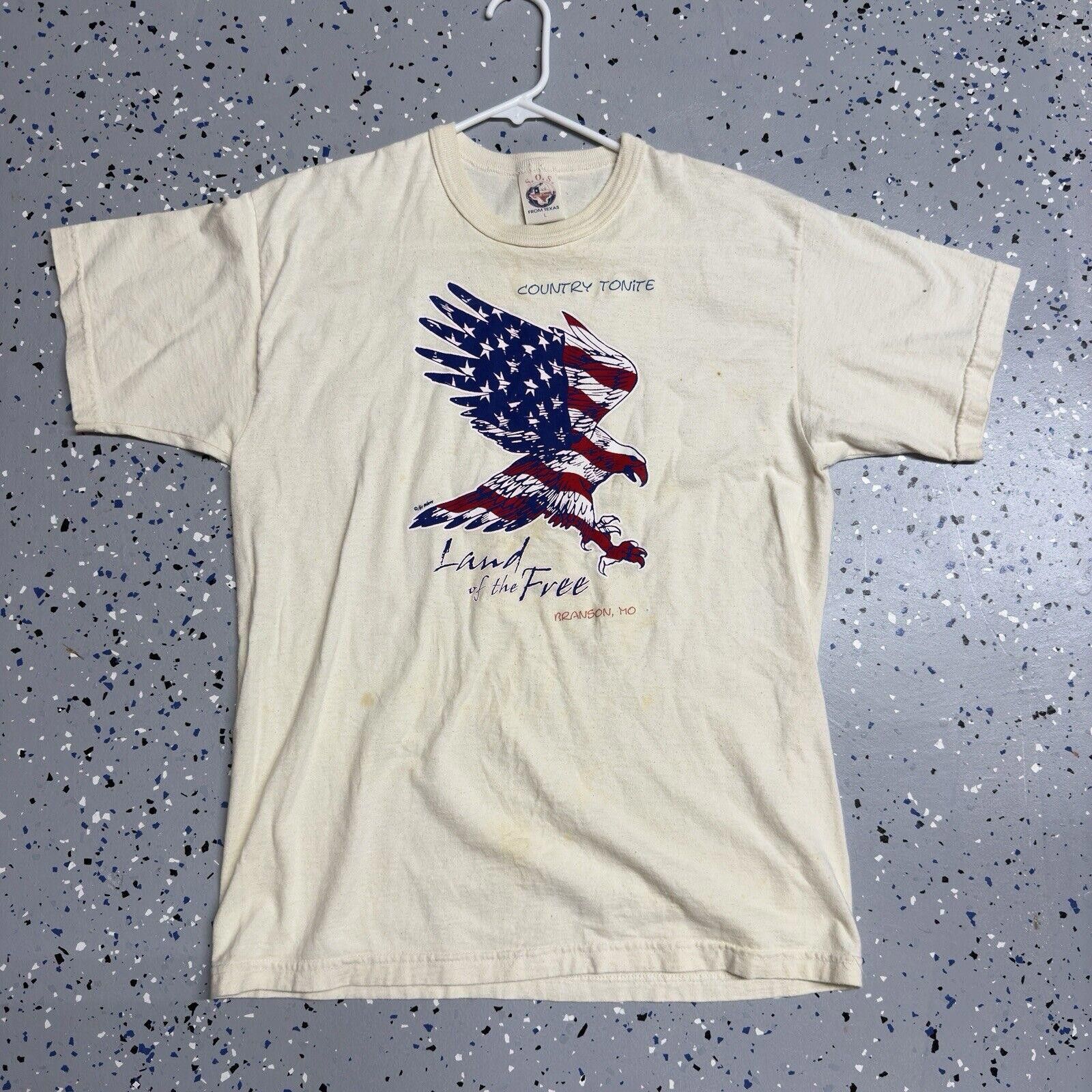 Designer Vintage SOS from Texas LAND OF THE FREE T-SHIRT Graphic Size US L / EU 52-54 / 3 - 1 Thumbnail