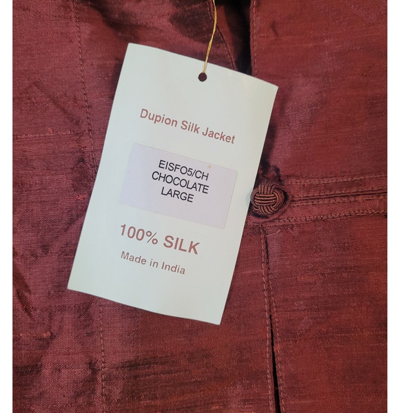 Vintage NWT Red Silk Frog Toggle Shacket M Romantic Statement Size M / US 6-8 / IT 42-44 - 8 Thumbnail