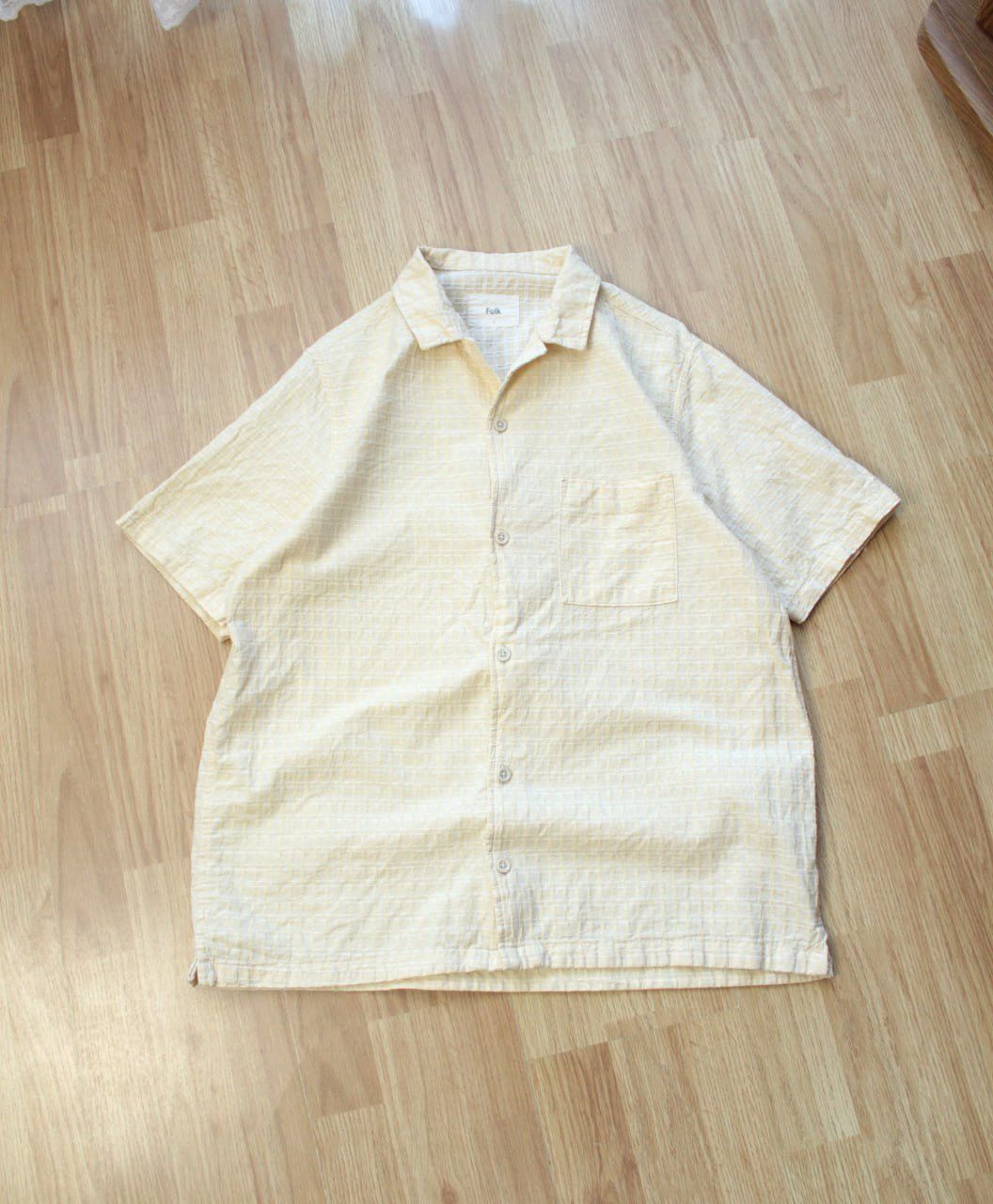 Folk 🔥 Folk Vintage Short Sleeve Check Button Up Shirt Textured Size US L / EU 52-54 / 3 - 2 Thumbnail