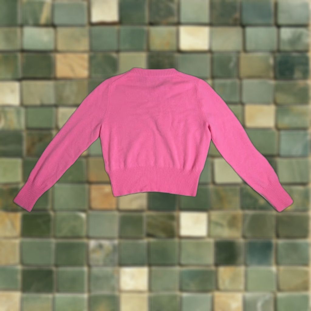 J.Crew J.Crew Sweater 100% Cashmere Light Pink Cropped Fit Size S Crew Neck Long Sleeve Pullover Women Size S / US 4 / IT 40 - 1 Thumbnail