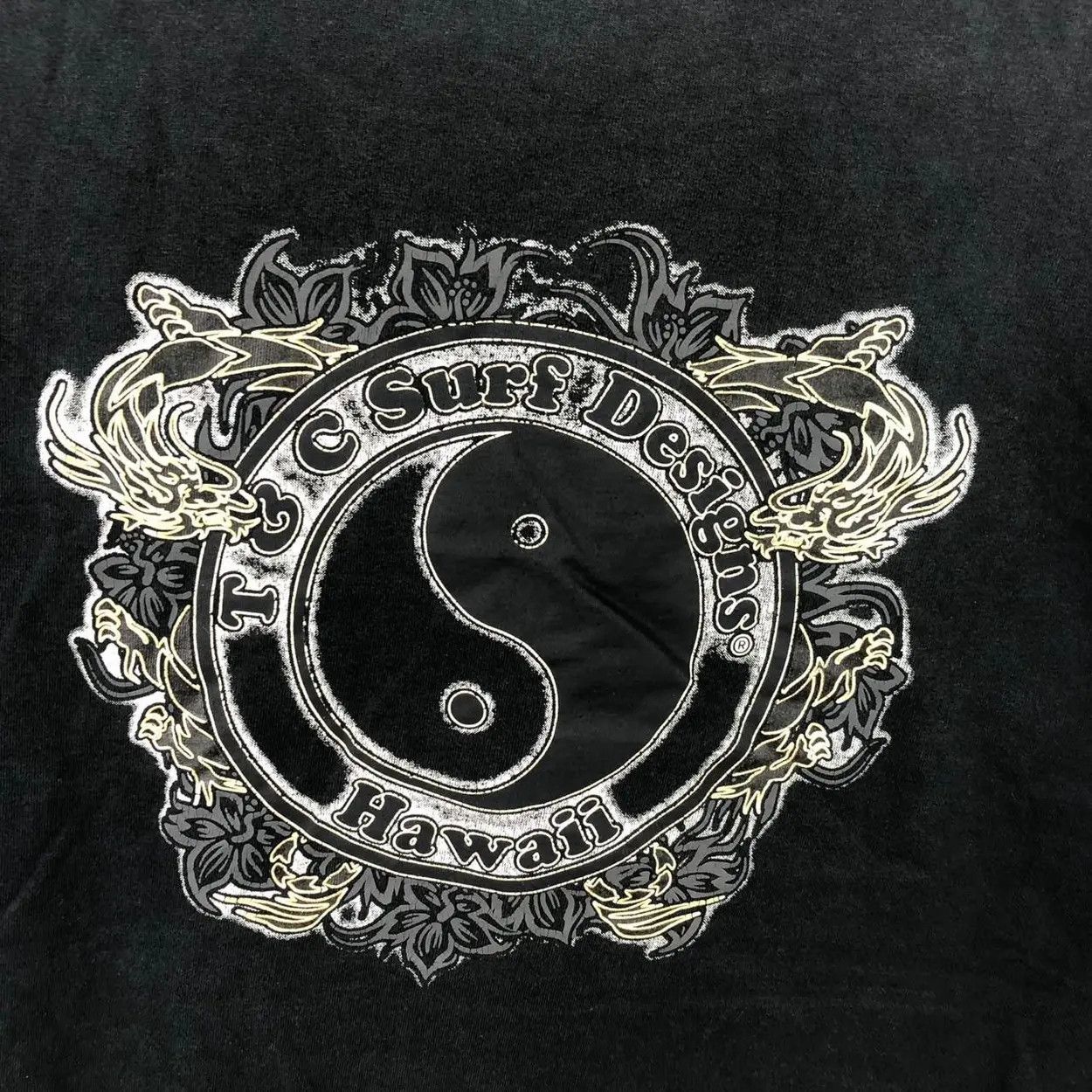Vintage Vintage TOWN COUNTRY T&C Yin Yang Logo Surf Tee Shirt Size US M / EU 48-50 / 2 - 7 Thumbnail