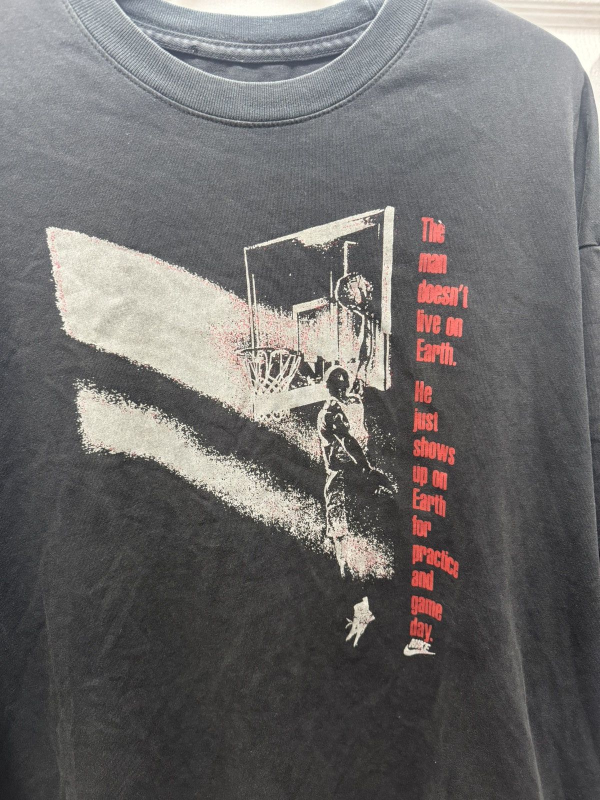 Jordan Brand × Nike × Vintage Nike Air Jordan Retro Archive Vintage Avant Garde Quote Size US XXL / EU 58 / 5 - 2 Thumbnail