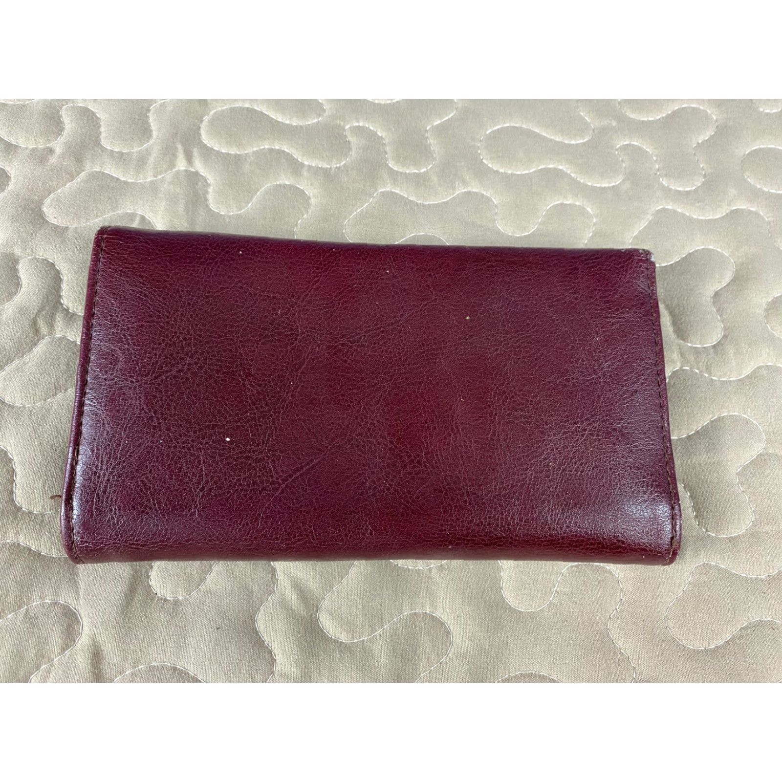 Vintage VINTAGE Mundi Brown Leather Wallet Tri Fold Clutch Womens Size ONE SIZE - 3 Thumbnail