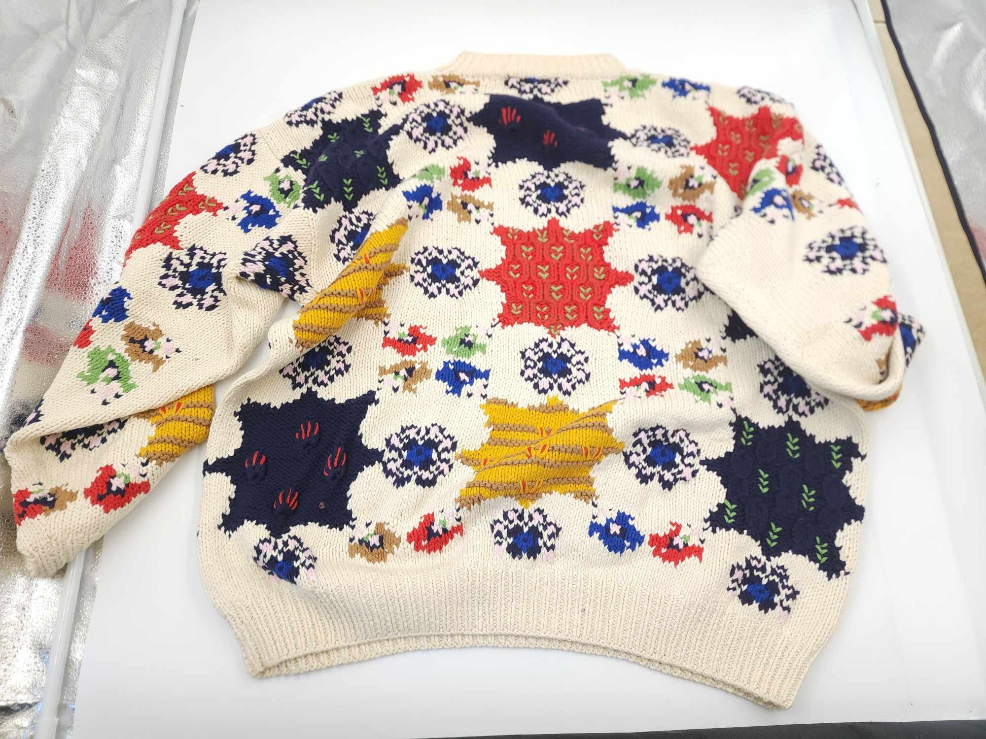 Other Vintage Fox Hound Knit Sweater – Heavy Cotton, Size 5 (XL) Size US XL / EU 56 / 4 - 12 Thumbnail