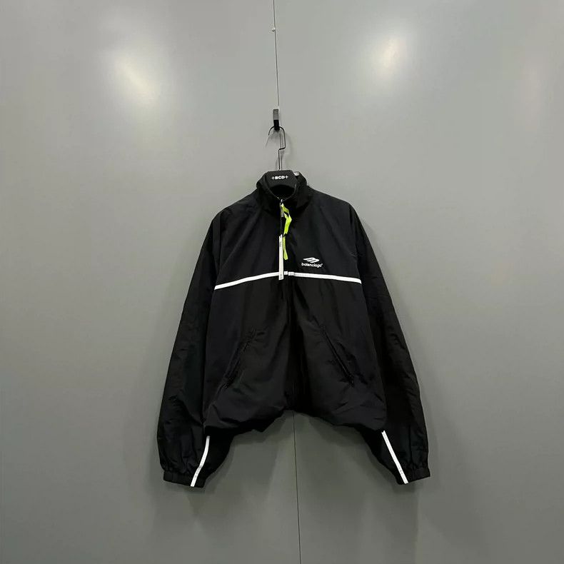 Balenciaga Balenciaga Black embroidery small logo jacket Size US XS / EU 42 / 0 - 1 Thumbnail