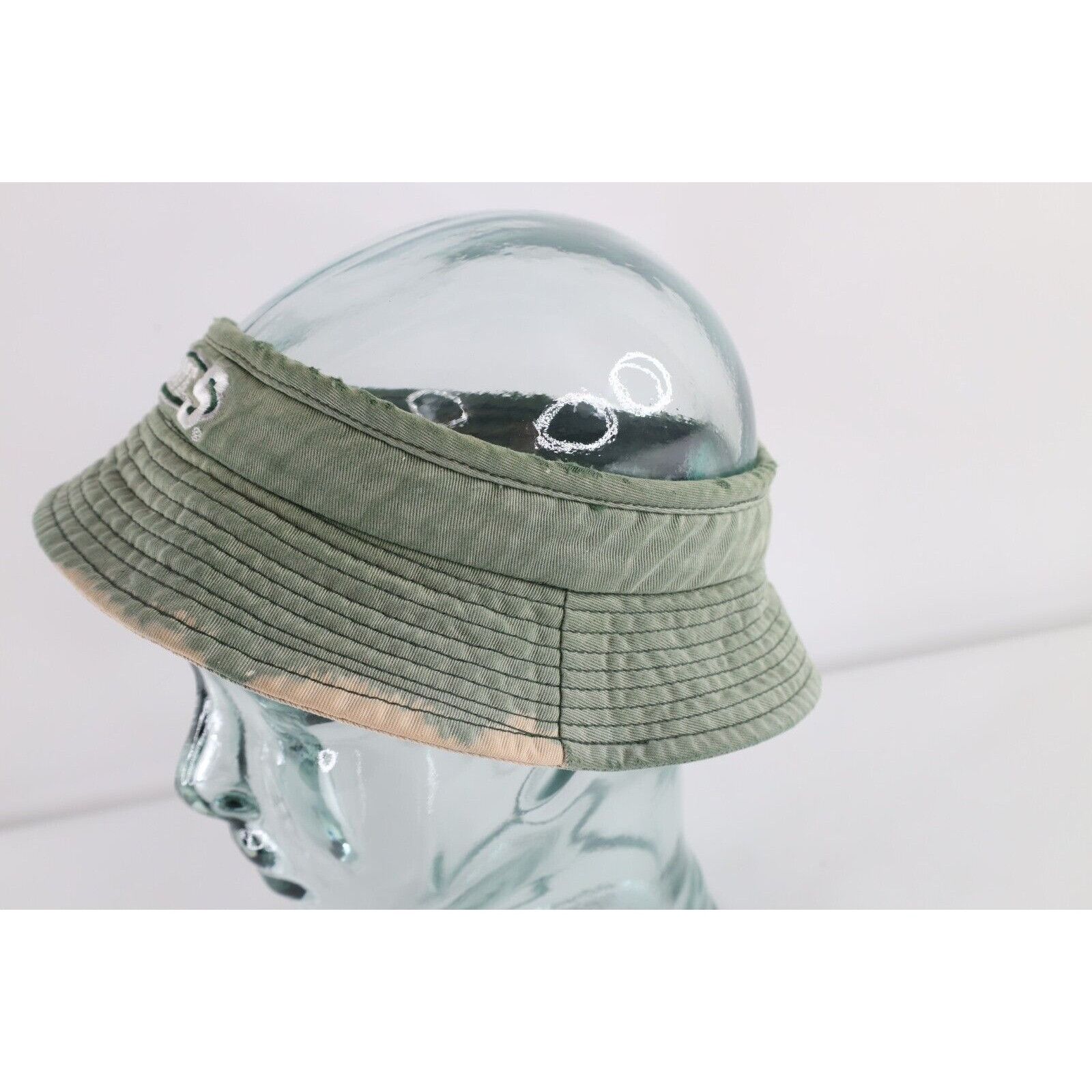 Vintage Vintage 90s Michigan State University Visor Band Hat Size ONE SIZE - 4 Thumbnail
