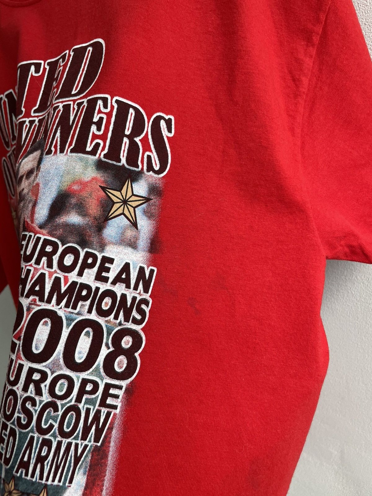 Vintage Manchester United 2007 2008 Fan Merchandise Red T Shirt Tee Size US XL / EU 56 / 4 - 9 Thumbnail