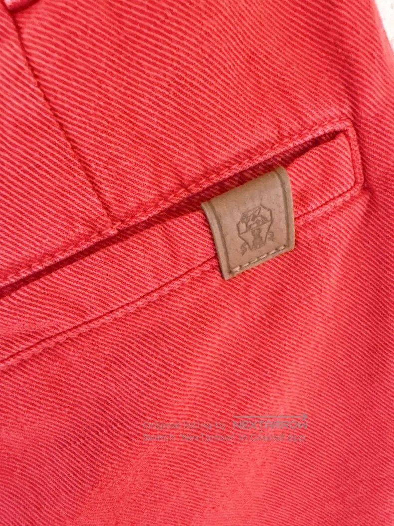 Brunello Cucinelli Brunello Cucinelli Red cotton linen shorts Size 25" / US 0 / IT 36 - 7 Thumbnail