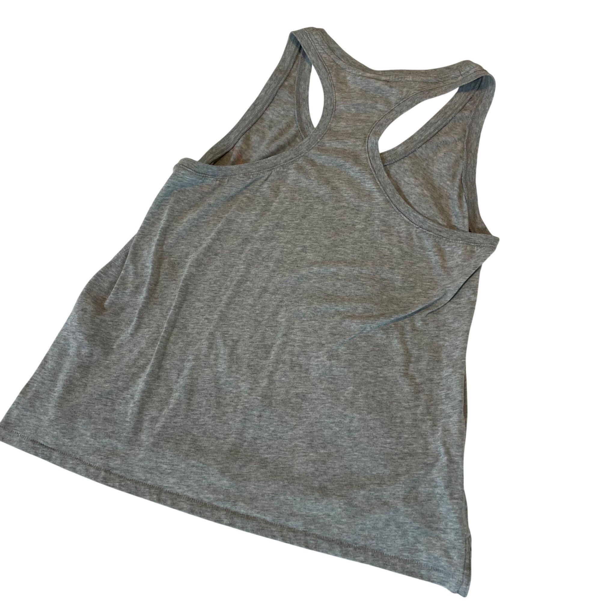 Nike Nike Womens Dri-FIT Racerback Tank Top Heather Gray Medium Size M / US 6-8 / IT 42-44 - 3 Thumbnail