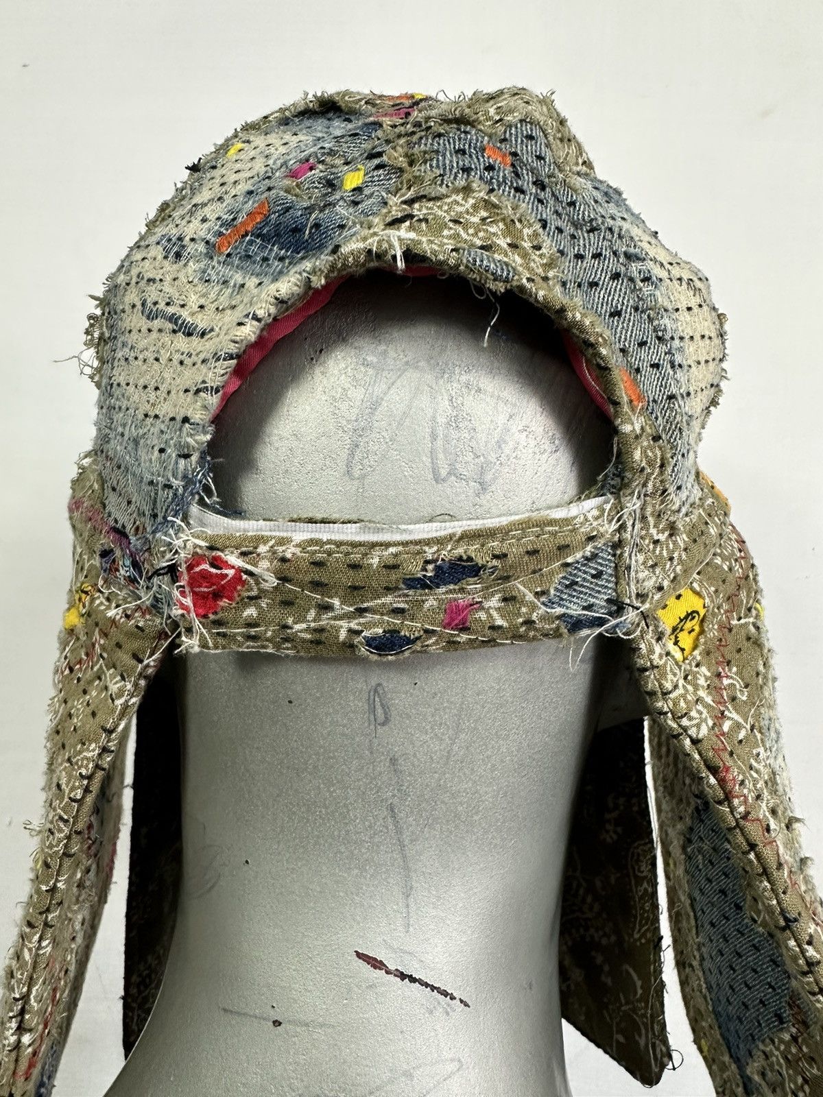 Other Custom Made Distressed Paisley patchwork Boro hats by Ahado Size ONE SIZE - 10 Thumbnail